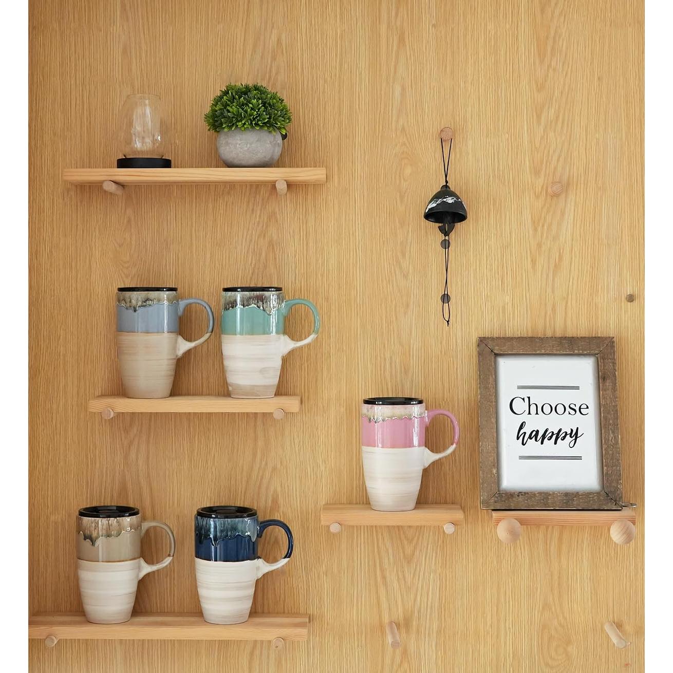 Taza de Cerámica para Viaje Bosmarlin 532 ml Gris Marrón