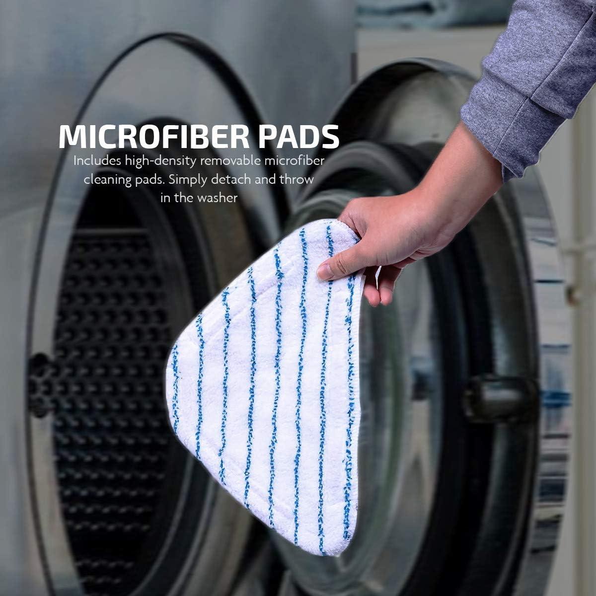 Limpiador de Vapor OVENTE ST405W 1300W Blanco para Pisos