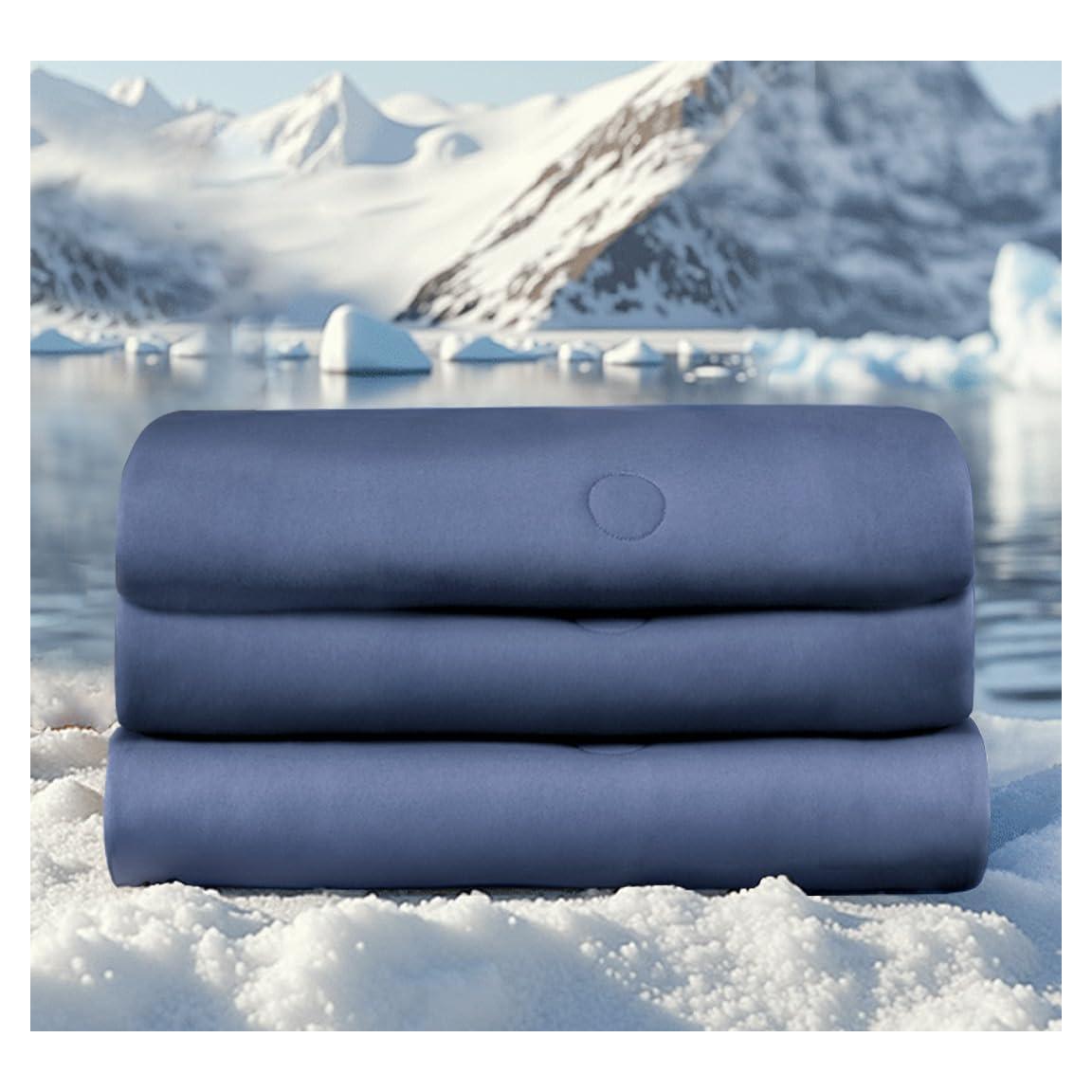 Edredón de Enfriamiento DOWNFORT Twin XL Azul 173x229cm Transpirable