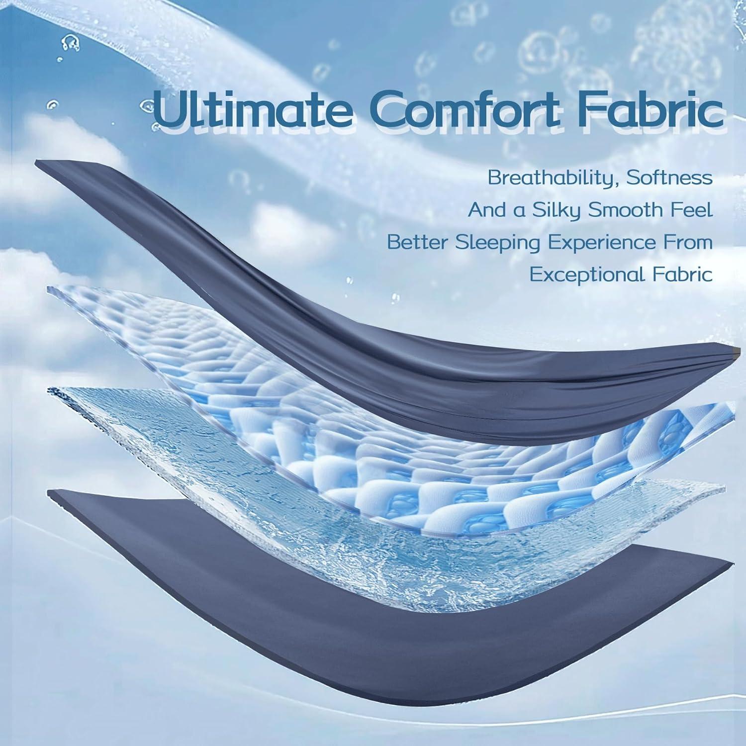 Edredón de Enfriamiento DOWNFORT Twin XL Azul 173x229cm Transpirable