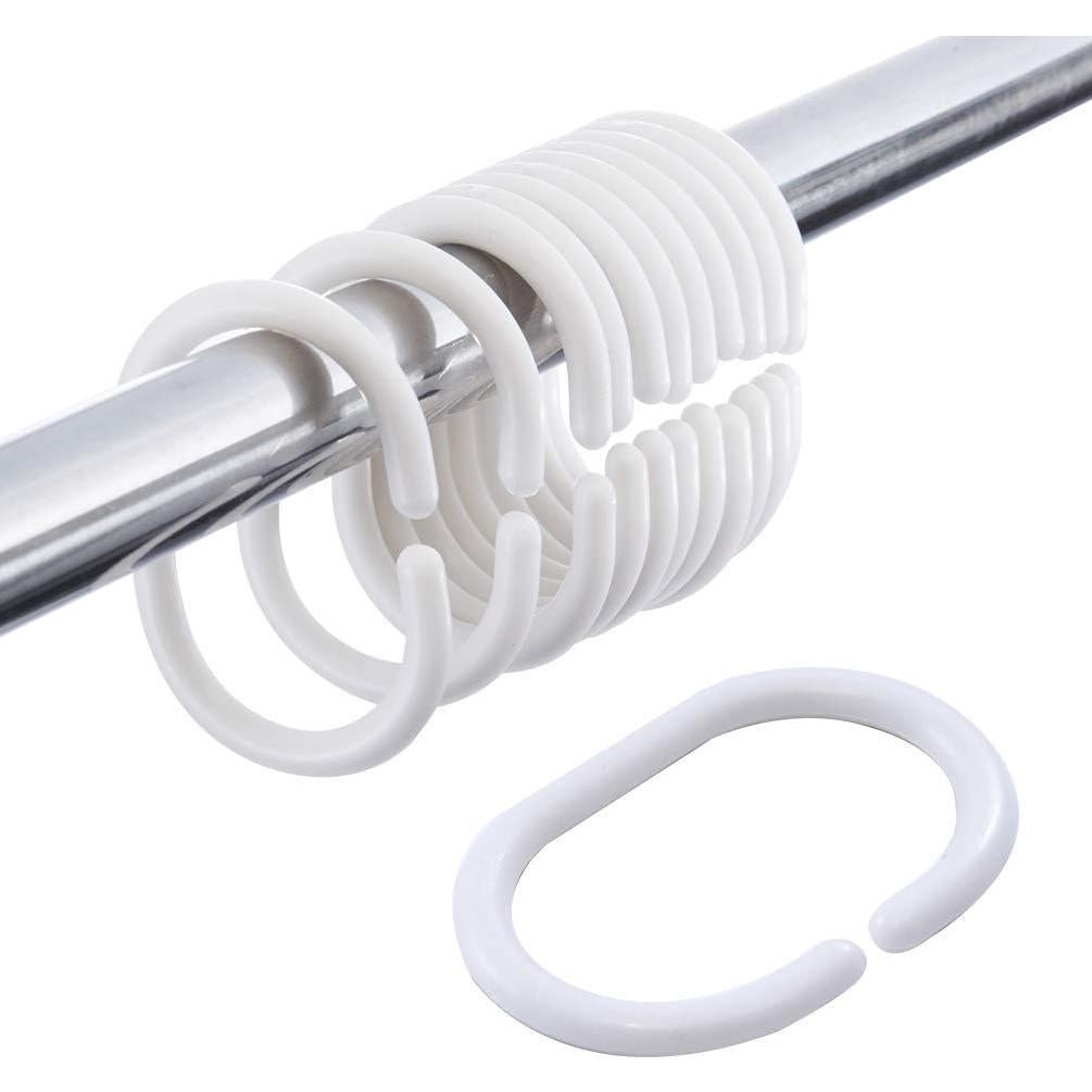 Cortina de Ducha Transparente EurCross 152x183 cm Geométrica