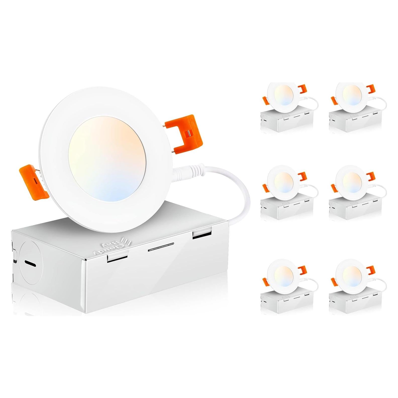 Downlight LED Empotrado Cloudy Bay 8W 6 Unidades 3"