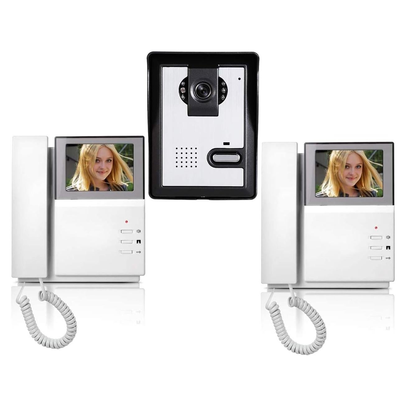 Sistema de Videoportero AMOCAM 4.3" LCD 2 Monitores HD