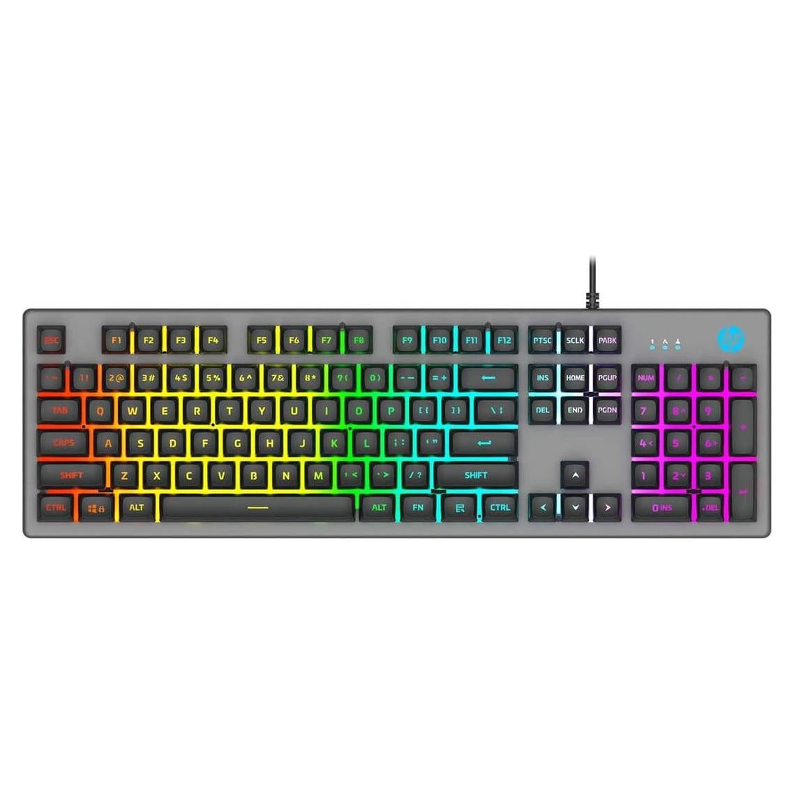 Teclado Gaming HP K500F con Retroiluminación Multicolor
