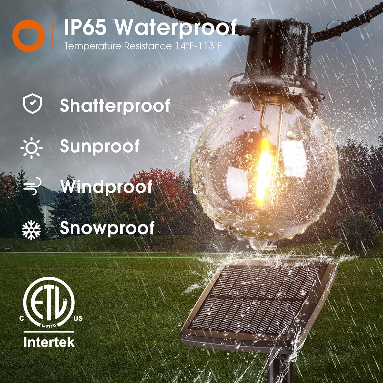 Luces de Cadena Solares addlon 7.62M con Control Remoto