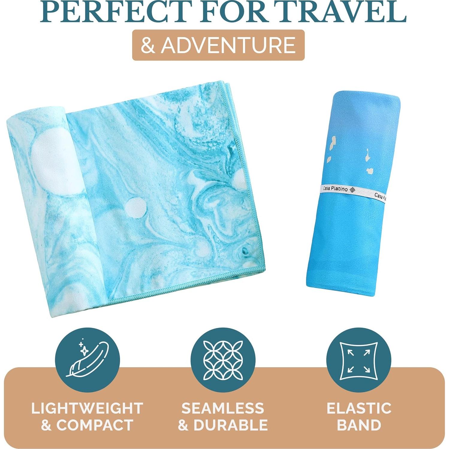 Toalla de Playa Casa Platino 2 Paquete Microfibra 180x80 cm