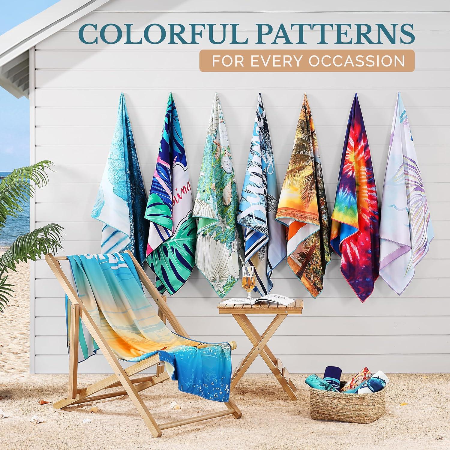 Toalla de Playa Casa Platino 2 Paquete Microfibra 180x80 cm