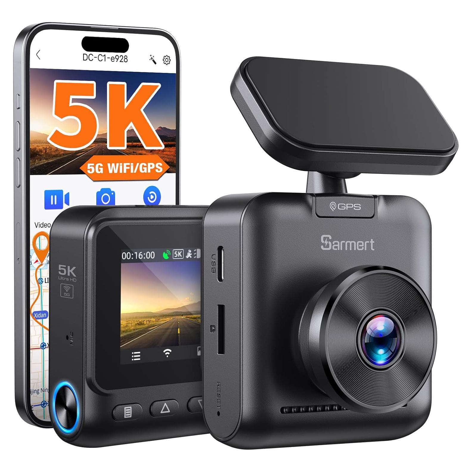 Cámara de tablero Sarmert C1 5K - GPS y WiFi 5G