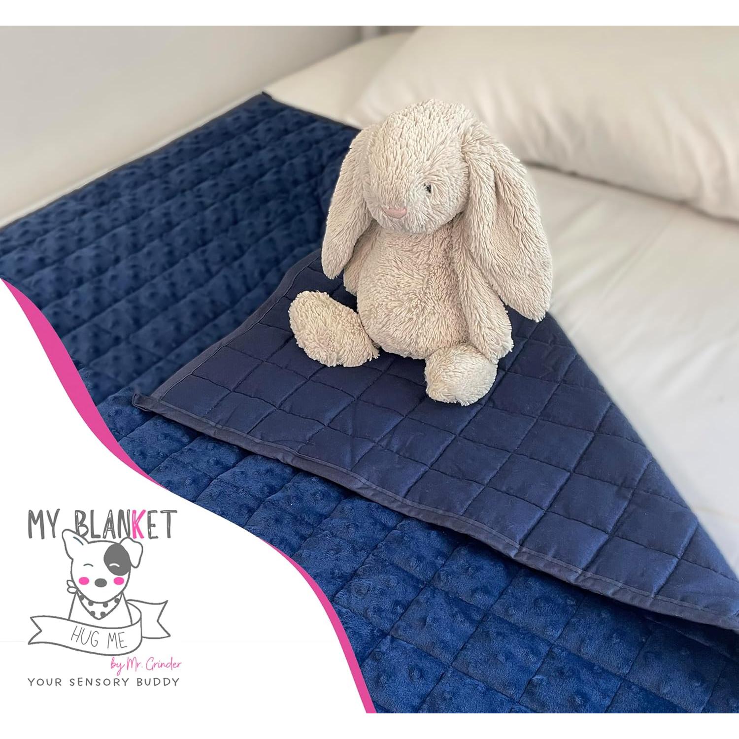 Manta con peso Mr. Grinder 2.27 kg 91x122 cm Azul Suave