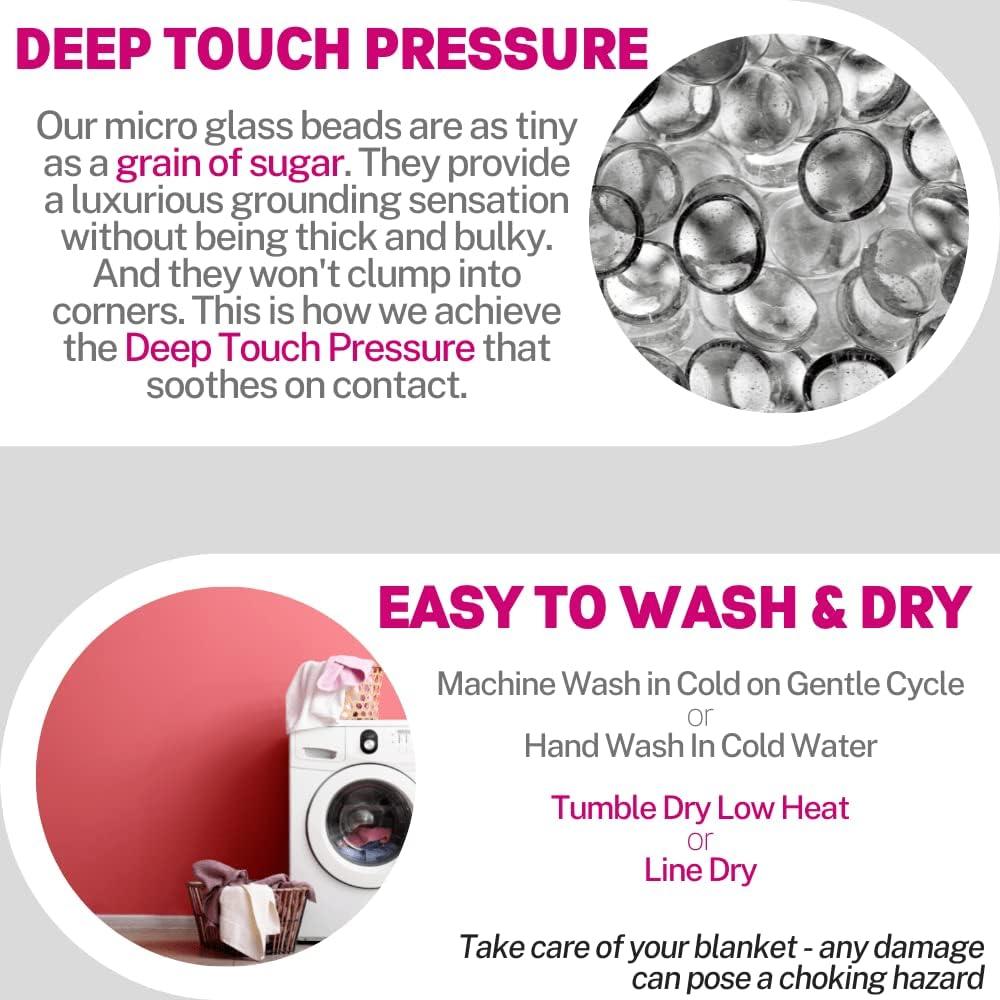 Manta con peso Mr. Grinder 2.27 kg 91x122 cm Azul Suave