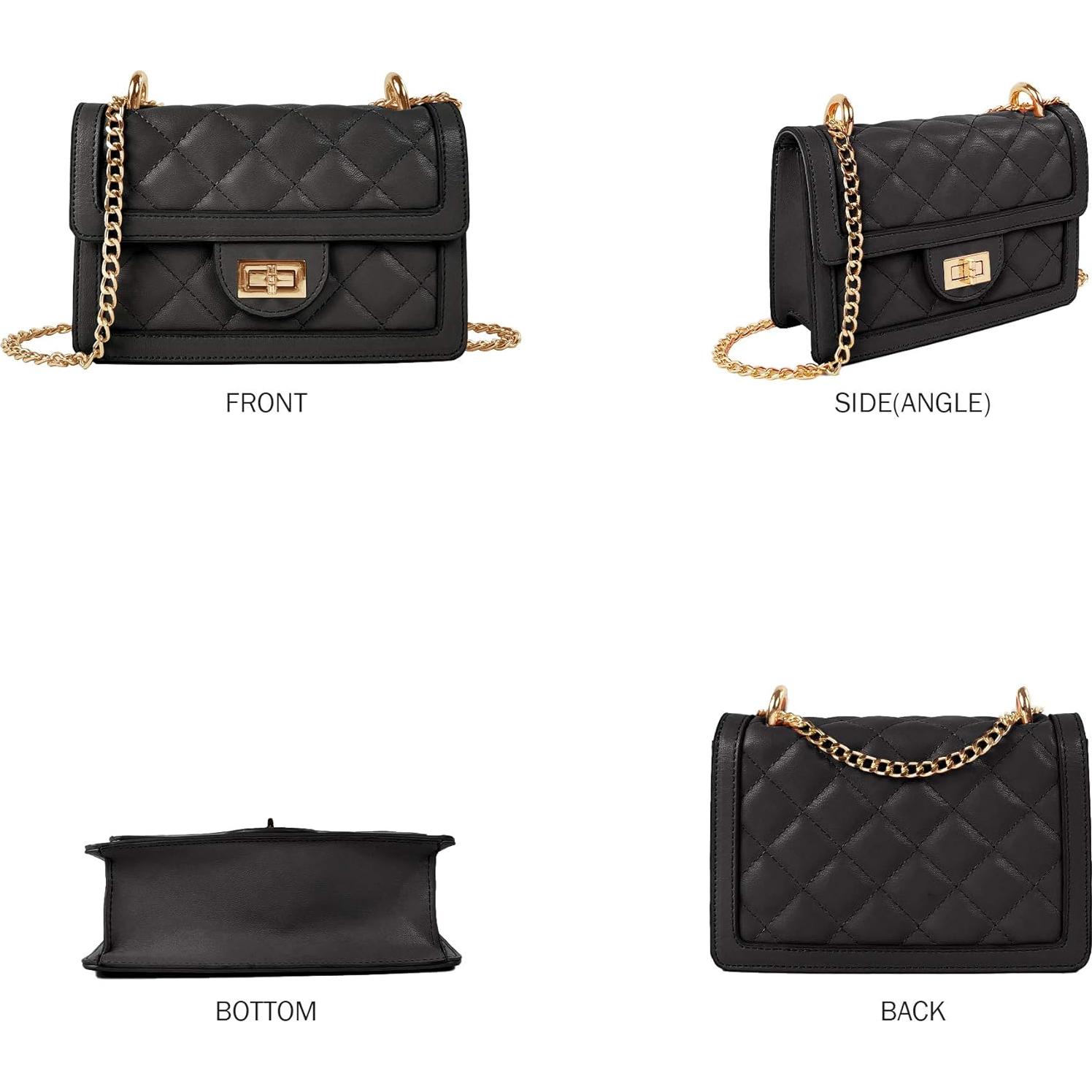 Bolso Cruzado Acolchado SUGU Nova para Mujeres - Negro