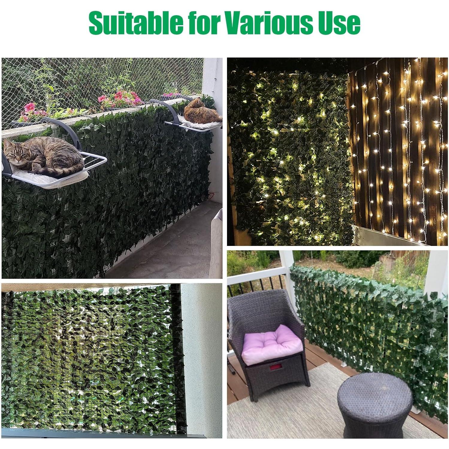 Pantalla de Privacidad AGJIDSO Hiedra Artificial 2,97 m²