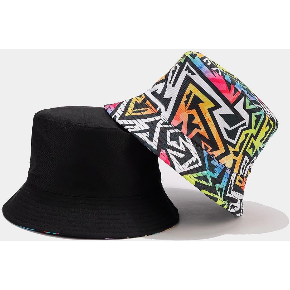 Sombrero de Cubo Reversible Quanhaigou Unisex para Verano