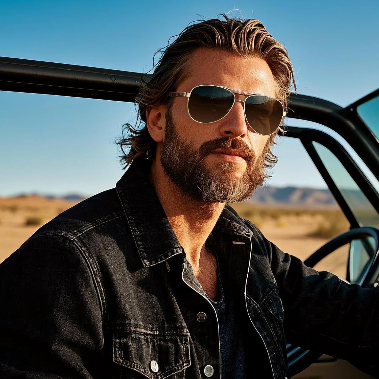 Gafas de sol polarizadas CARFIA CA3216 para hombres UV 100%