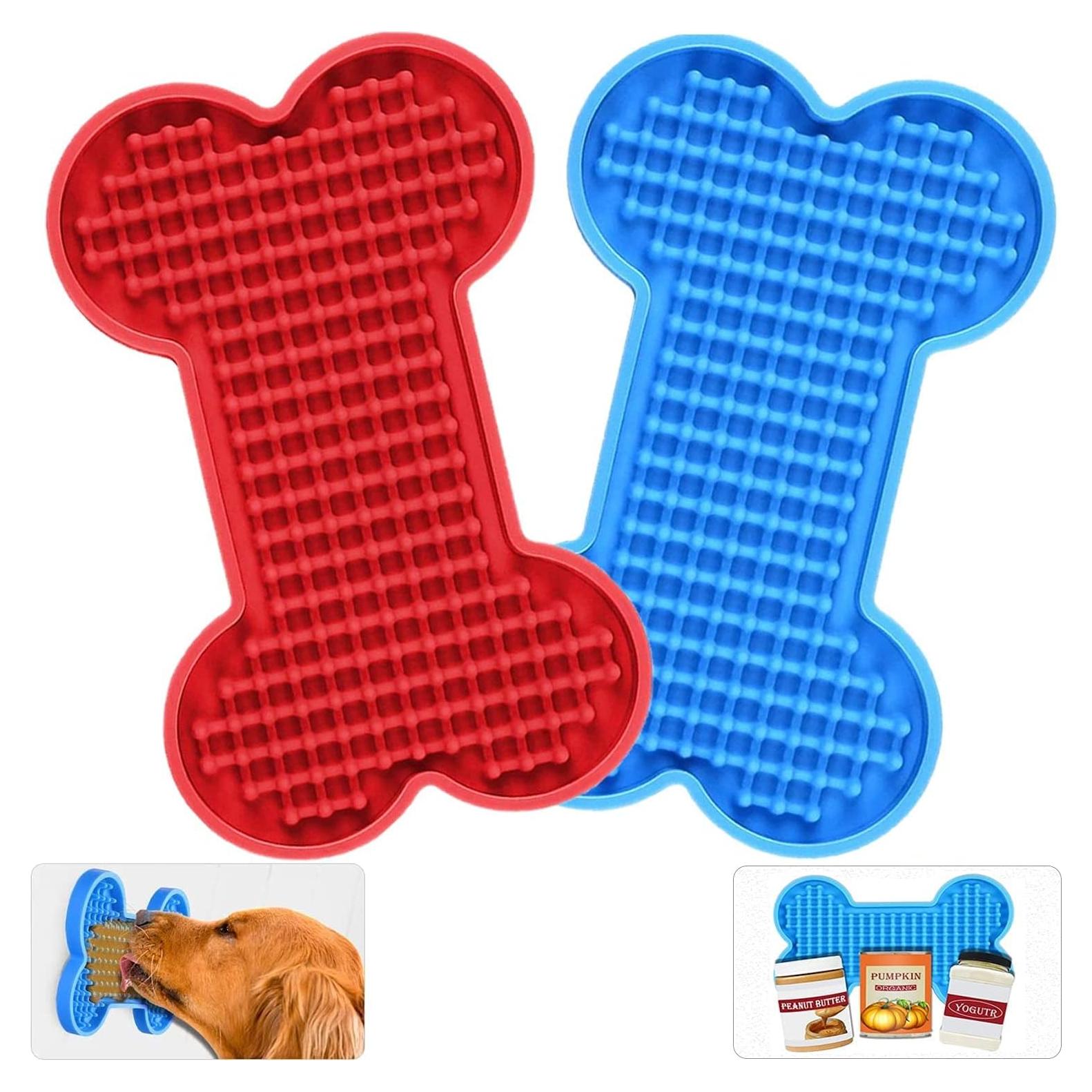 Alfombrilla Lick para Perros Petbank - 20x15 cm, Silicona, 2 Unidades