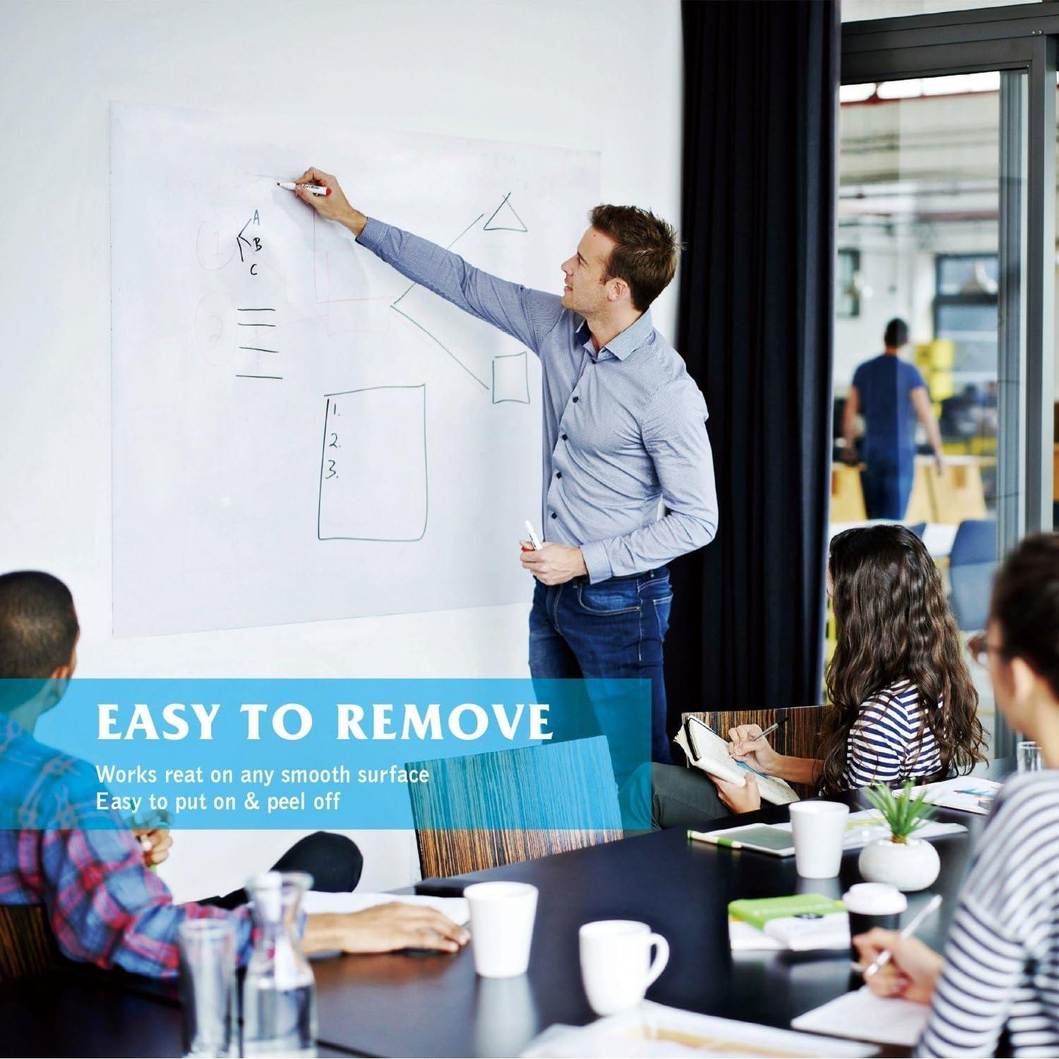 Calcomanía de Pared Pizarra Blanca Acfun 45x200cm Borrado Seco