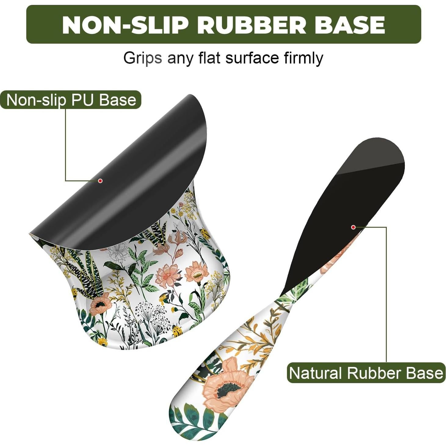 Alfombrilla de Ratón Ergonómica QJUZO Floral con Reposamuñecas