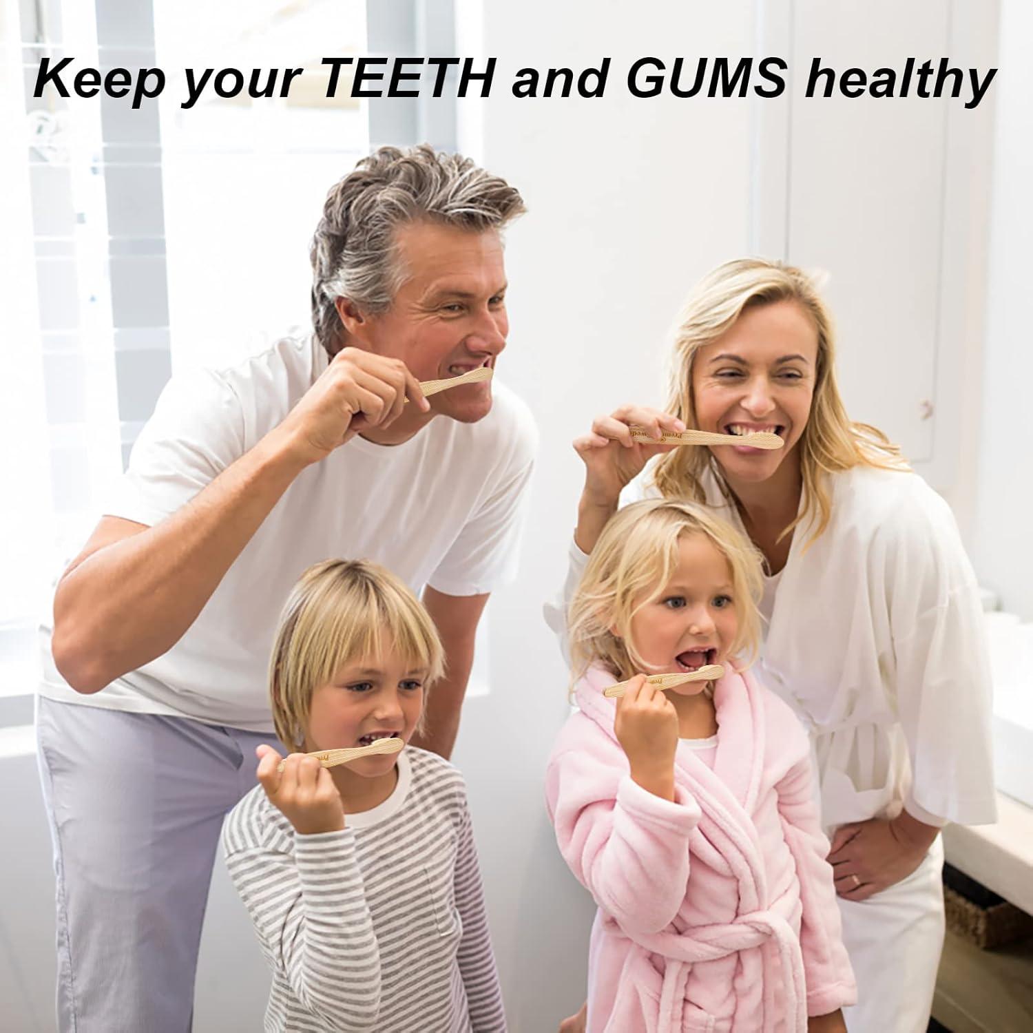 Cepillos de Dientes de Bambú PremiumSwede - Paquete de 8