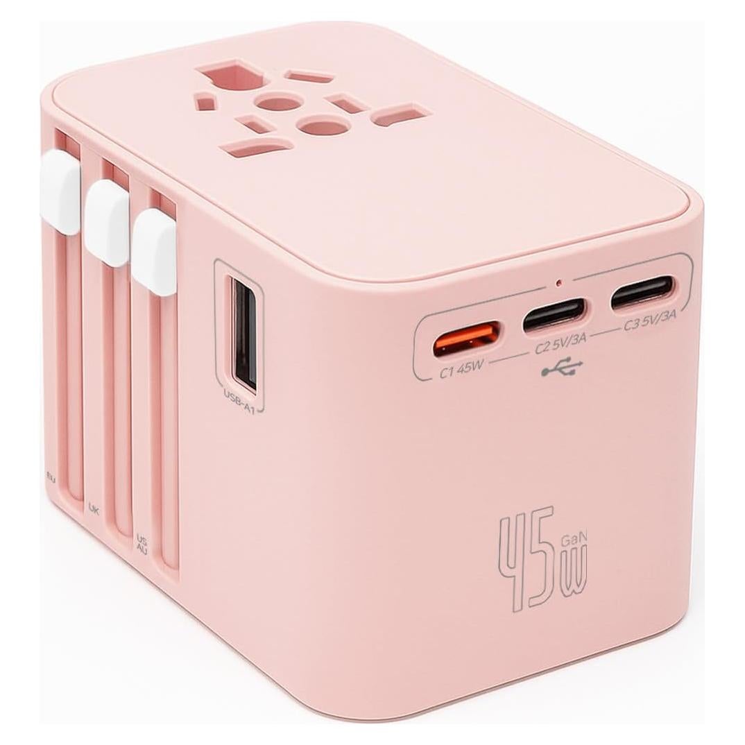 Adaptador de Viaje Universal LWAY 45W con 5 Puertos USB