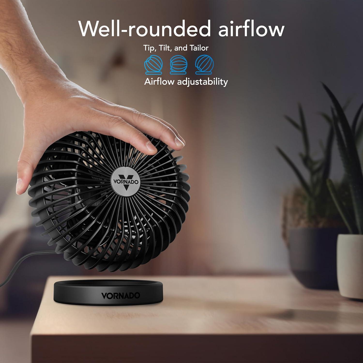 Ventilador Personal Vornado SPHERE Ajustable Negro 0.66 kg
