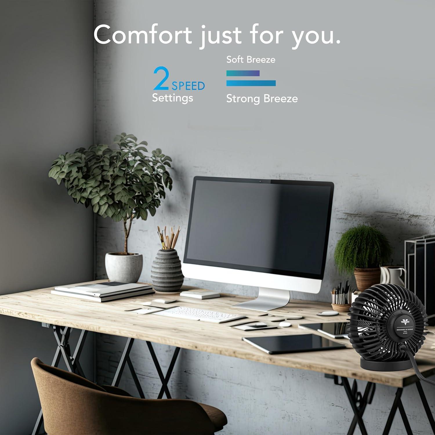 Ventilador Personal Vornado SPHERE Ajustable Negro 0.66 kg