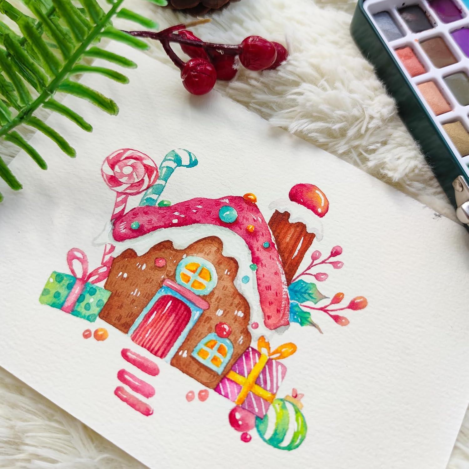 Juego de Pintura Acuarela Artecho 128 Colores con Accesorios