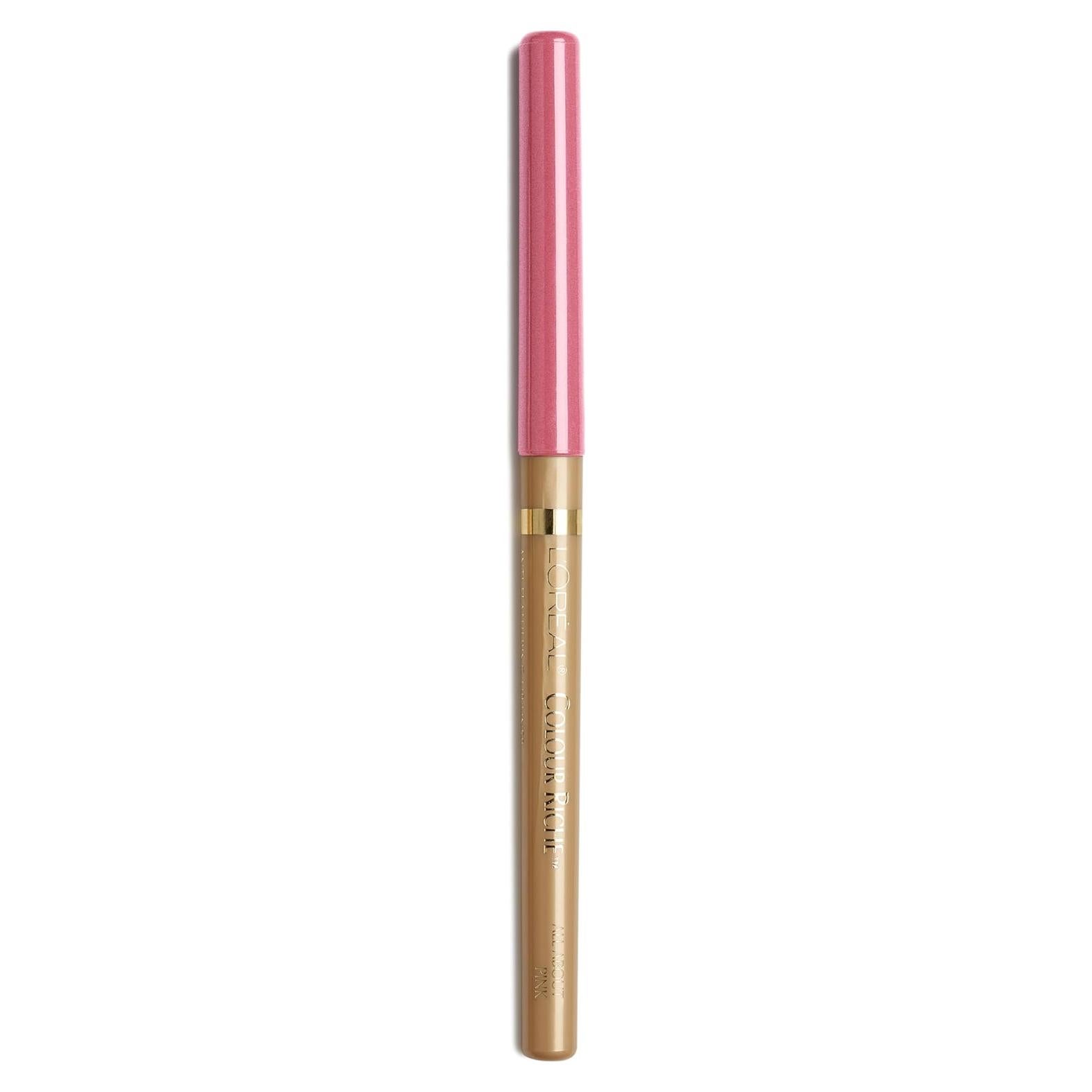 Lápiz de Contorno de Labios L'Oreal Paris Colour Riche 708 Rosa