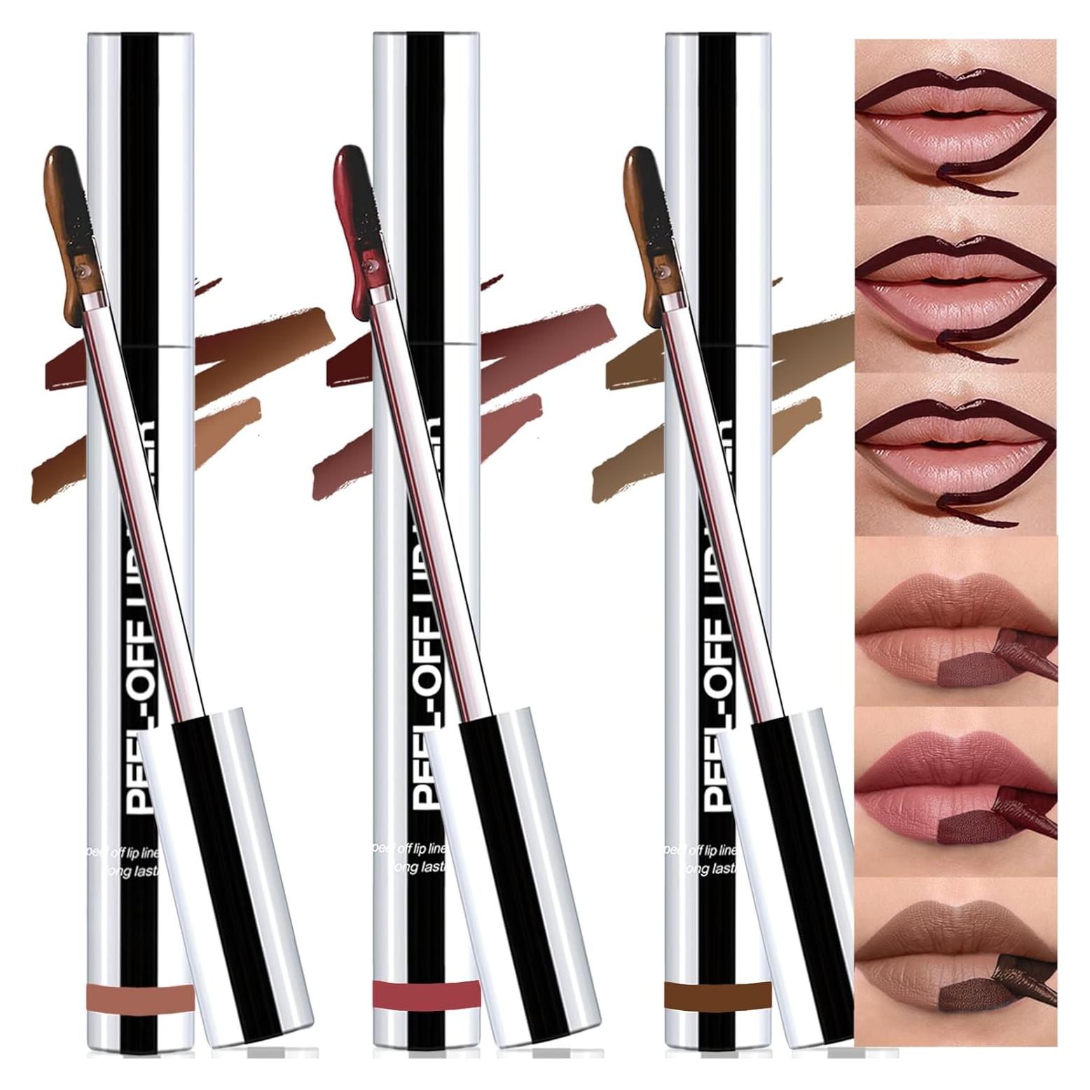 Set de Tinte de Labios Peel Off Wugbc 3 Colores Larga Duración