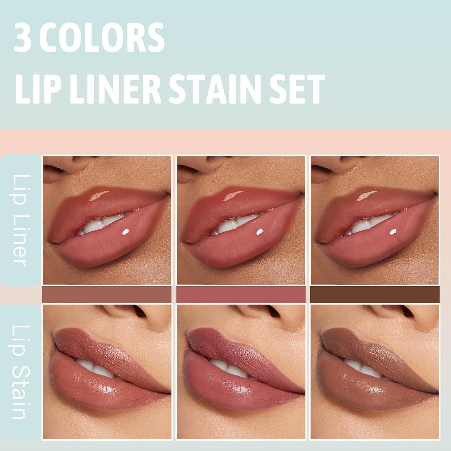 Set de Tinte de Labios Peel Off Wugbc 3 Colores Larga Duración
