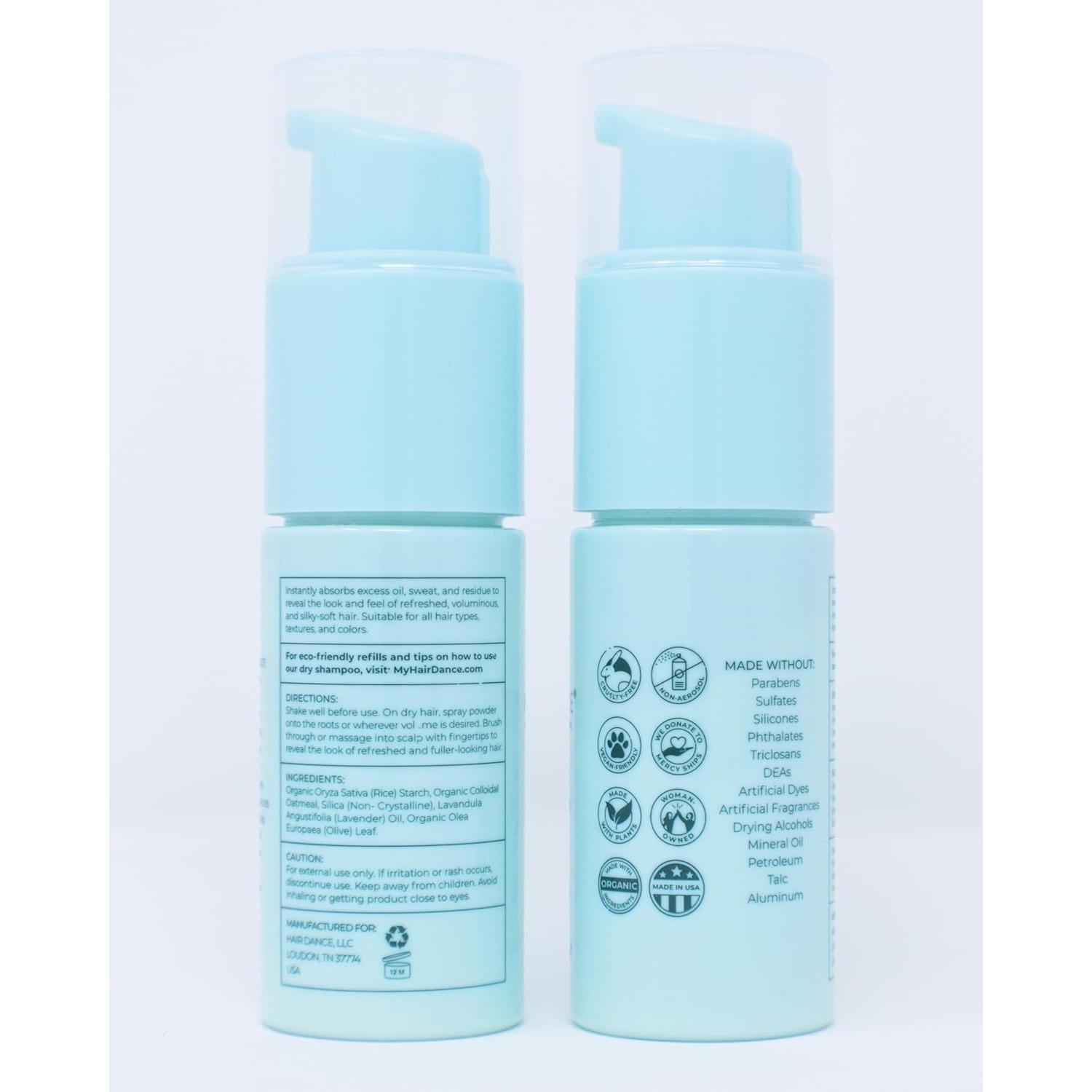 Champú Seco Voluminizador Hair Dance 22.68g - Natural y Orgánico