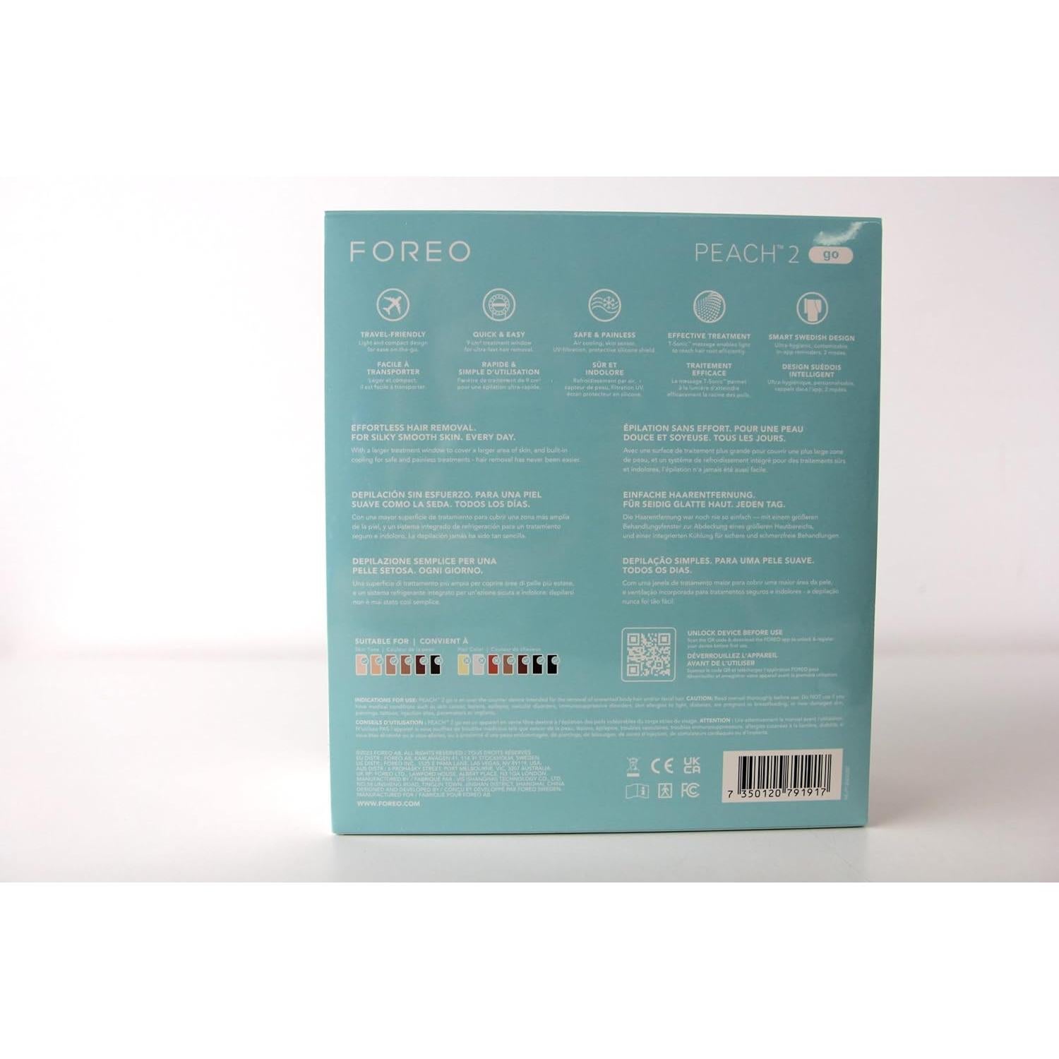 Dispositivo IPL FOREO PEACH 2 go - Eliminación de Vello Indolora