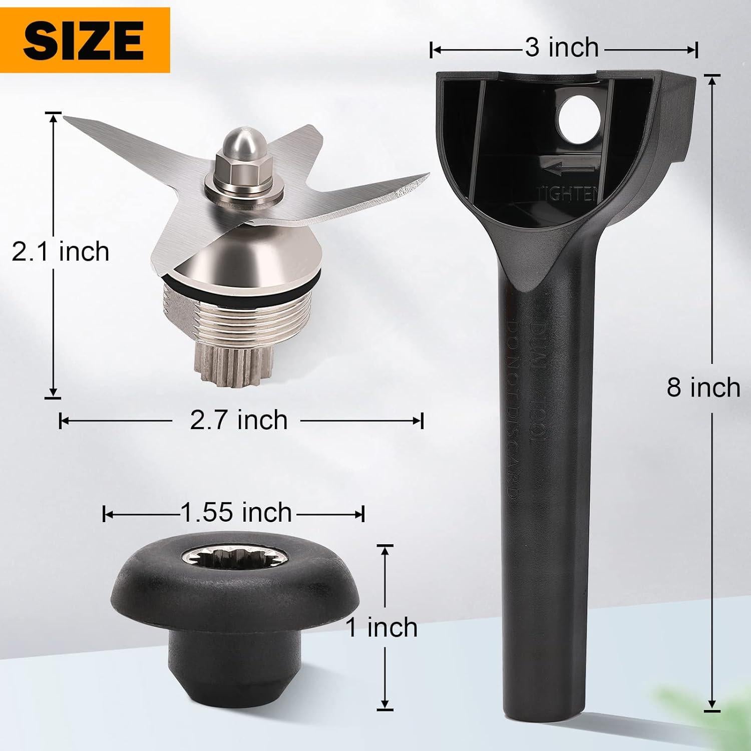 Conjunto de Cuchillas Húmedas Vitamix 5200 con Llave y Kit