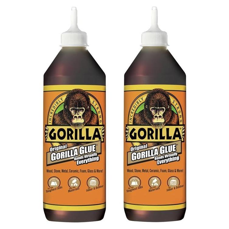 Pegamento Poliuretano Impermeable Gorilla 1.02L Marrón (Paquete de 2)