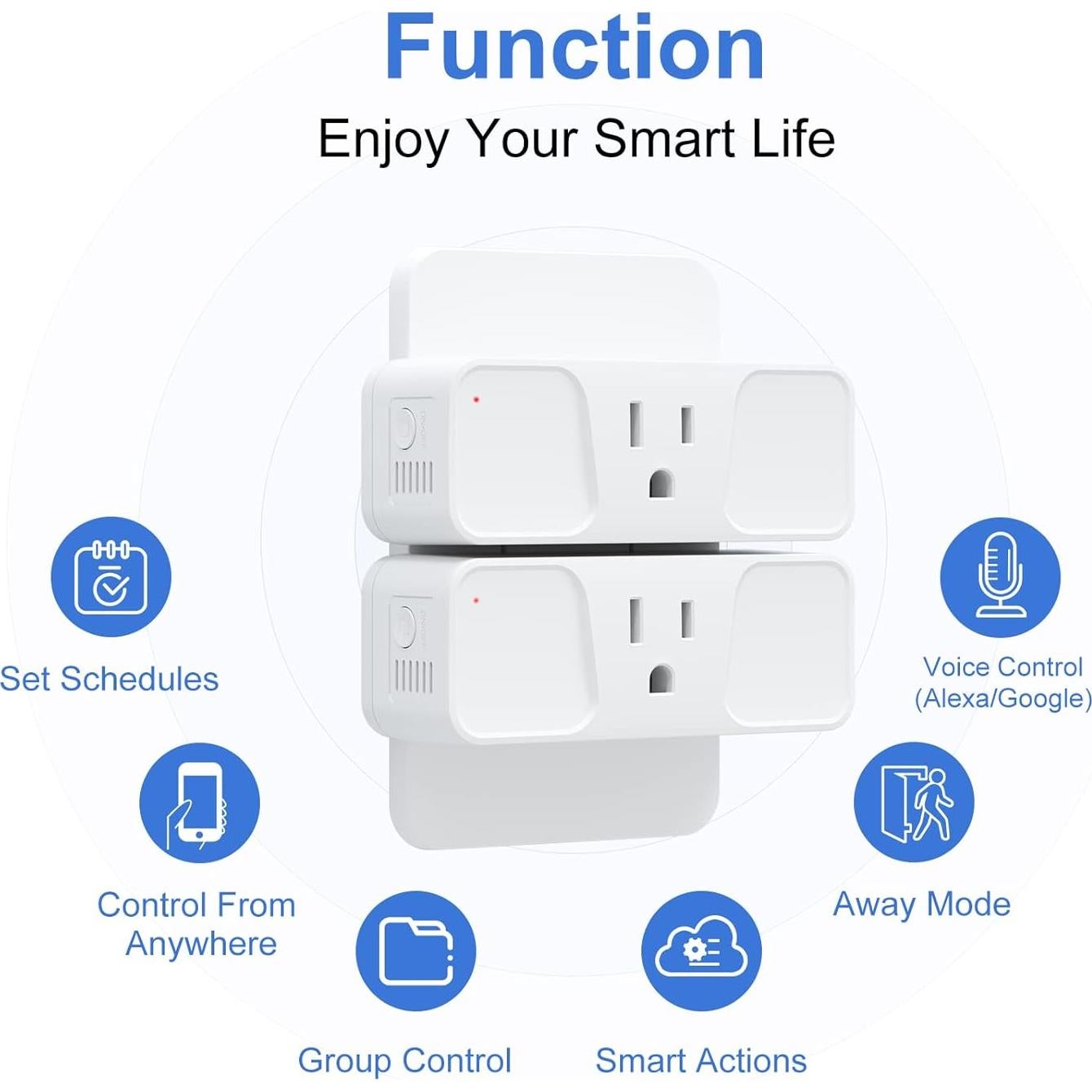 Enchufe Inteligente Milfra 2.4GHz WiFi Control por Voz