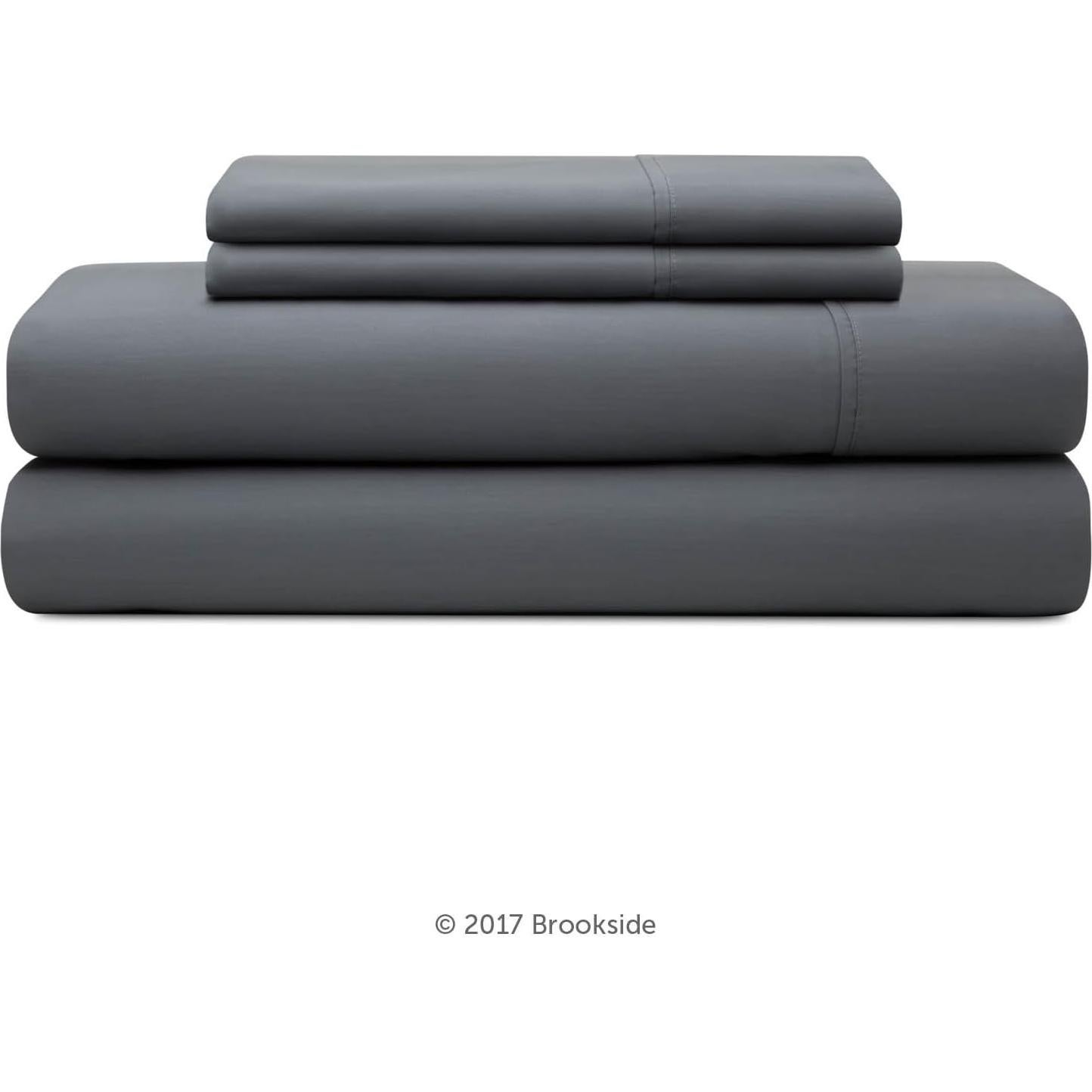 Conjunto de Sábanas Doble Brookside - Algodón Mezcla - Pizarra