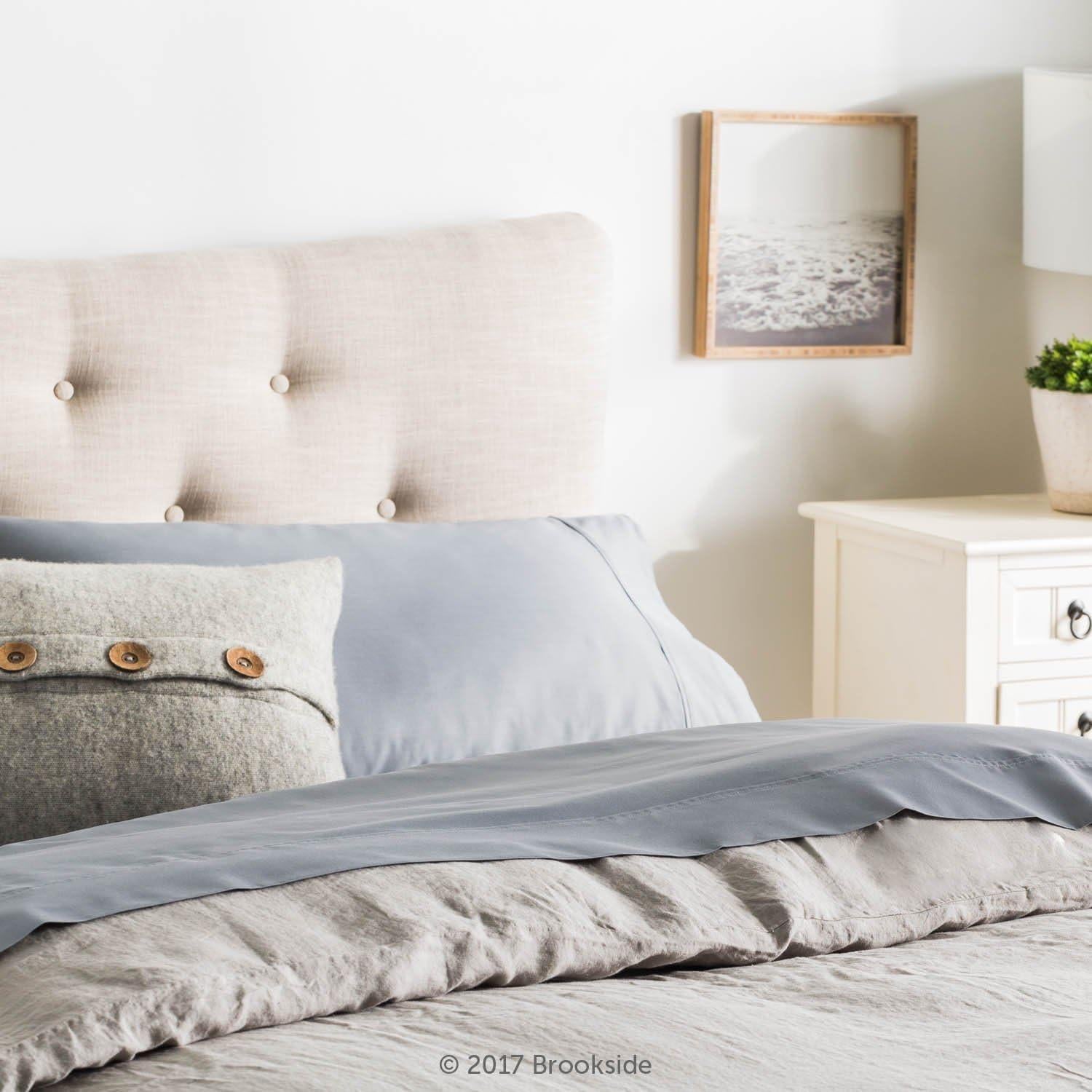 Conjunto de Sábanas Doble Brookside - Algodón Mezcla - Pizarra