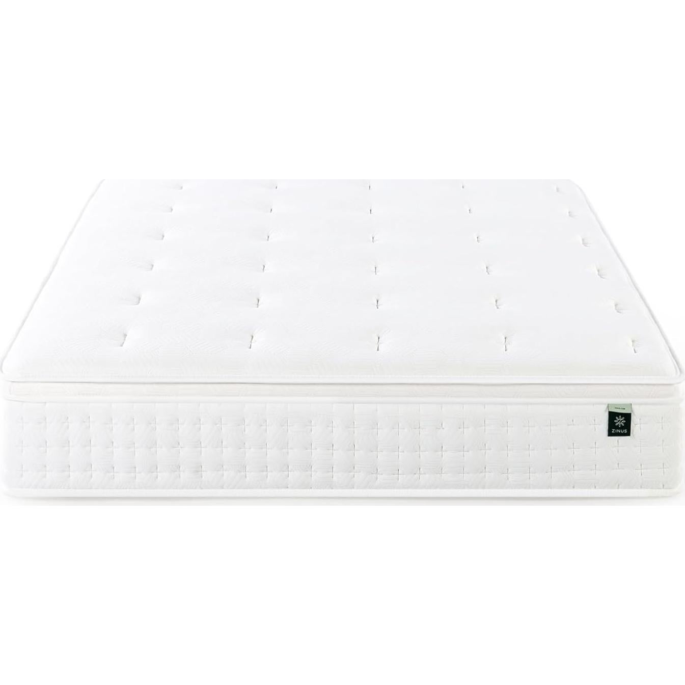 Colchón Híbrido ZINUS Euro Top 30 cm Individual Alivio Presión