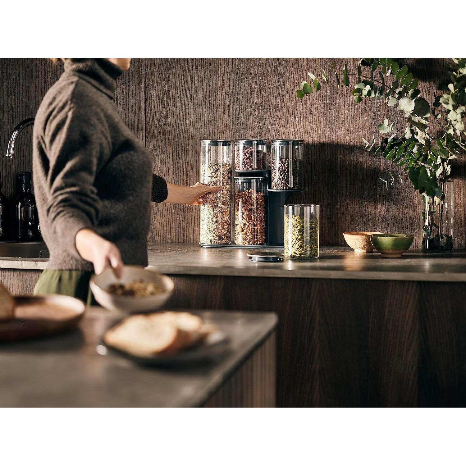 Joseph Joseph Podium 100 Soporte Almacenamiento 5 Piezas Vidrio Acero