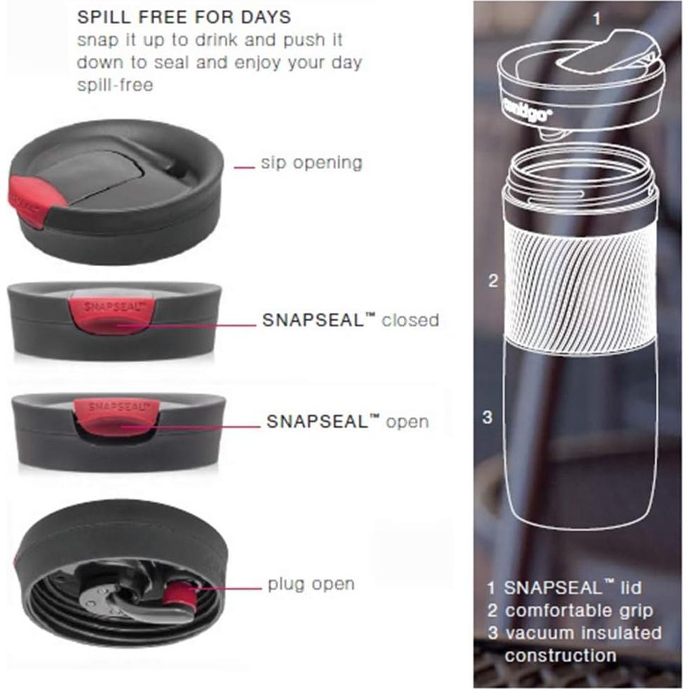 Taza de Viaje Contigo Byron 470 ml Acero Inoxidable Bahía de Biscay