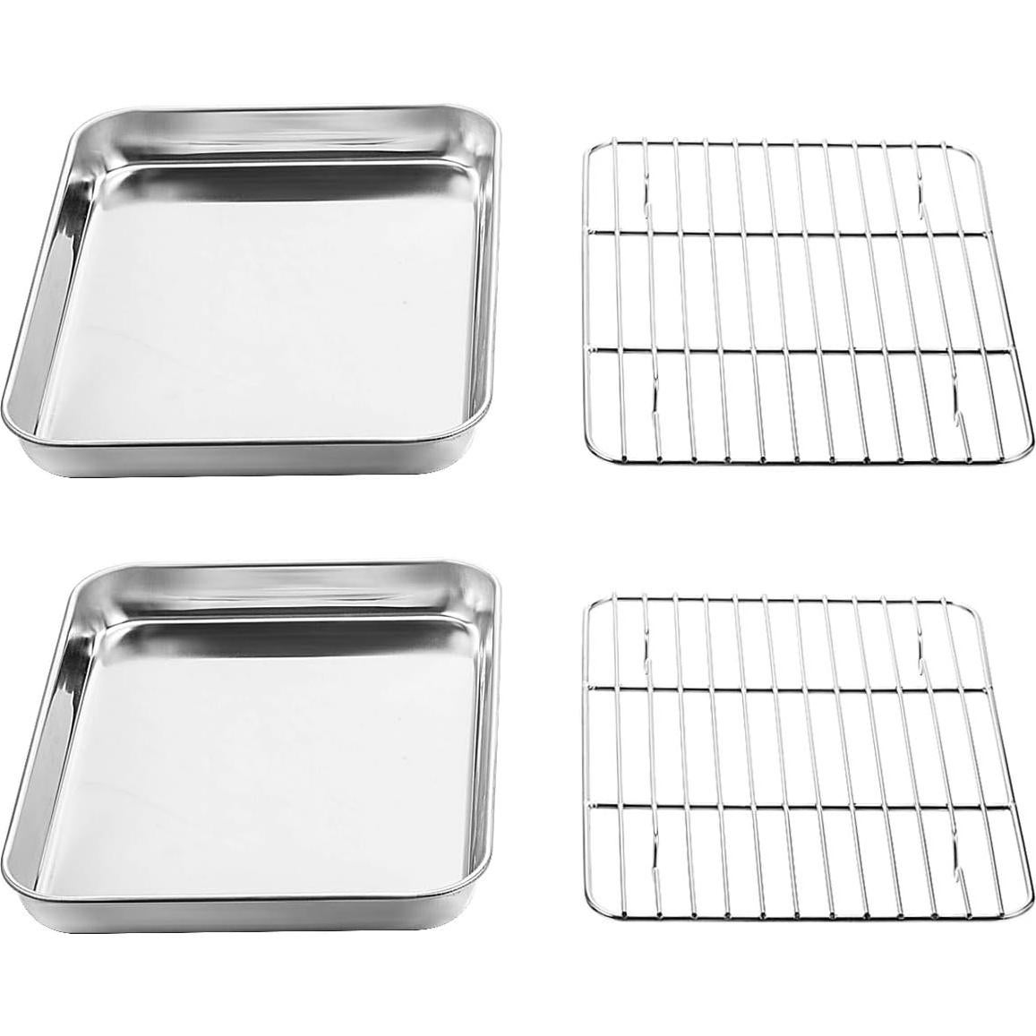 Juego de Bandejas para Hornear Wildone Acero Inoxidable 22.86x17.78cm