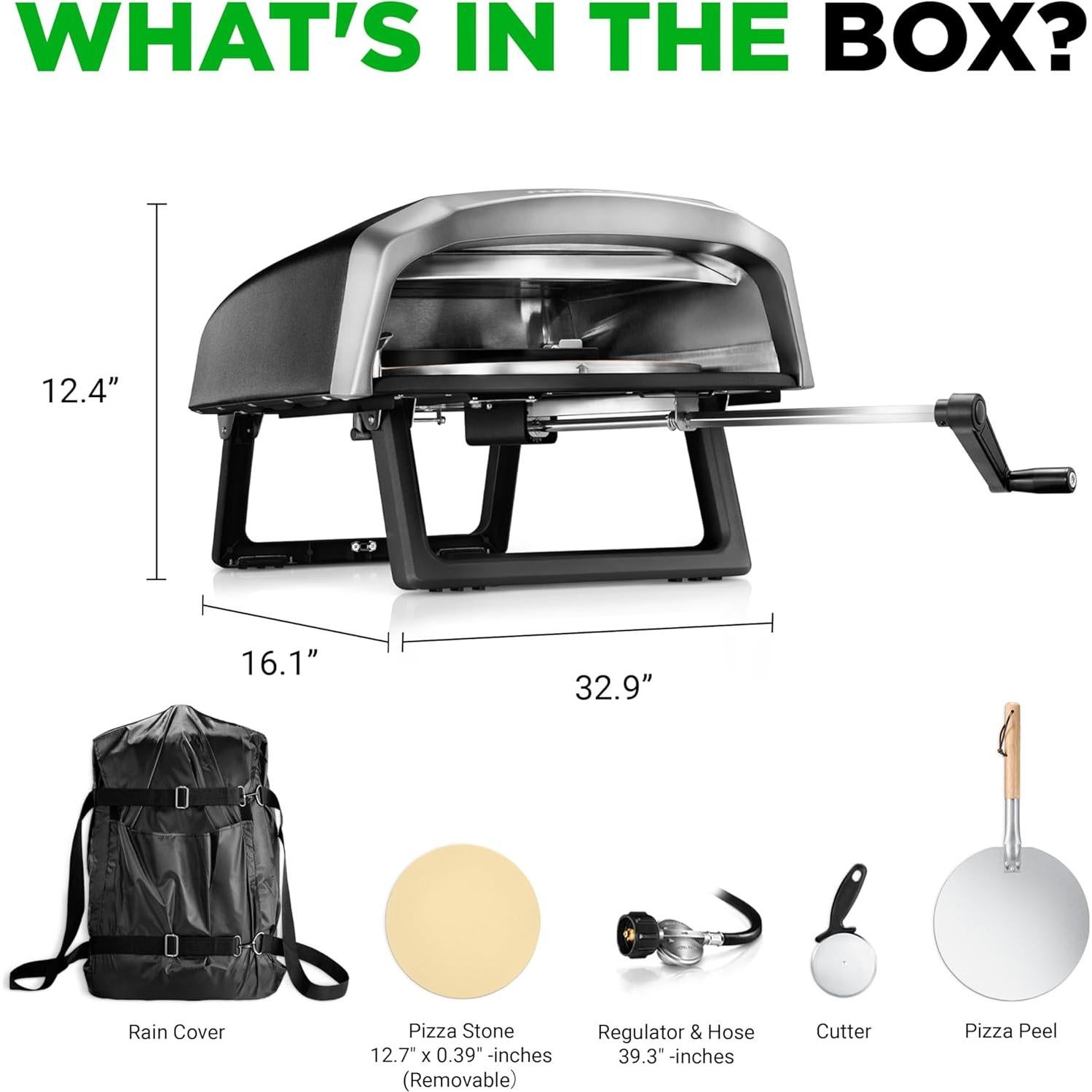 Horno de Pizza NutriChef NCPIZRTACC - 30 cm en 60 segs