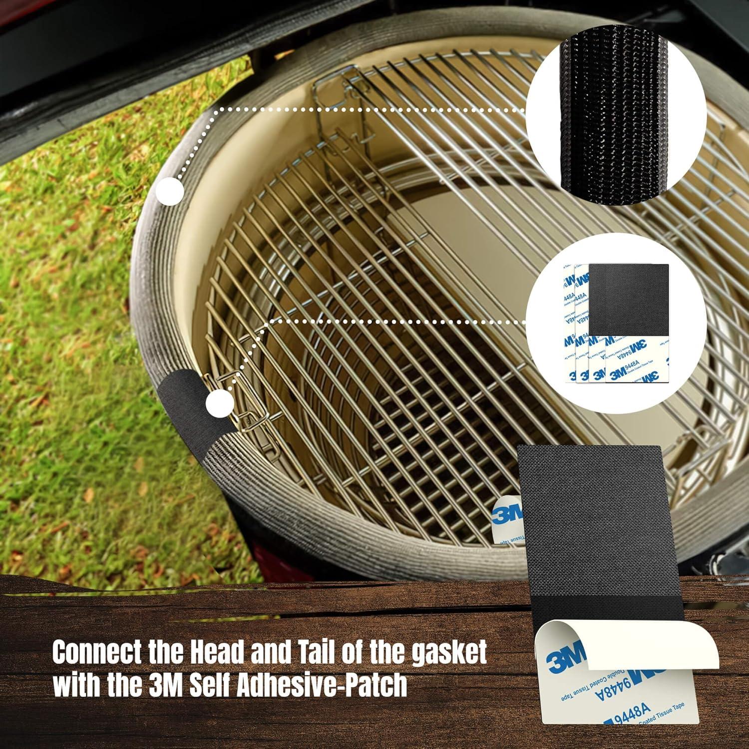 Kit de Junta de Malla Metálica Smoker Chef 150 cm para Kamado Joe