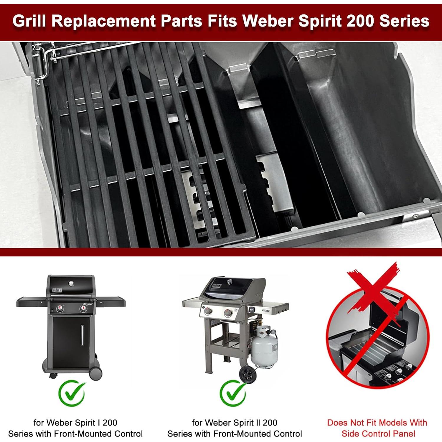 Rejillas de Parrilla Hiorucet 7637 para Weber Spirit II 200