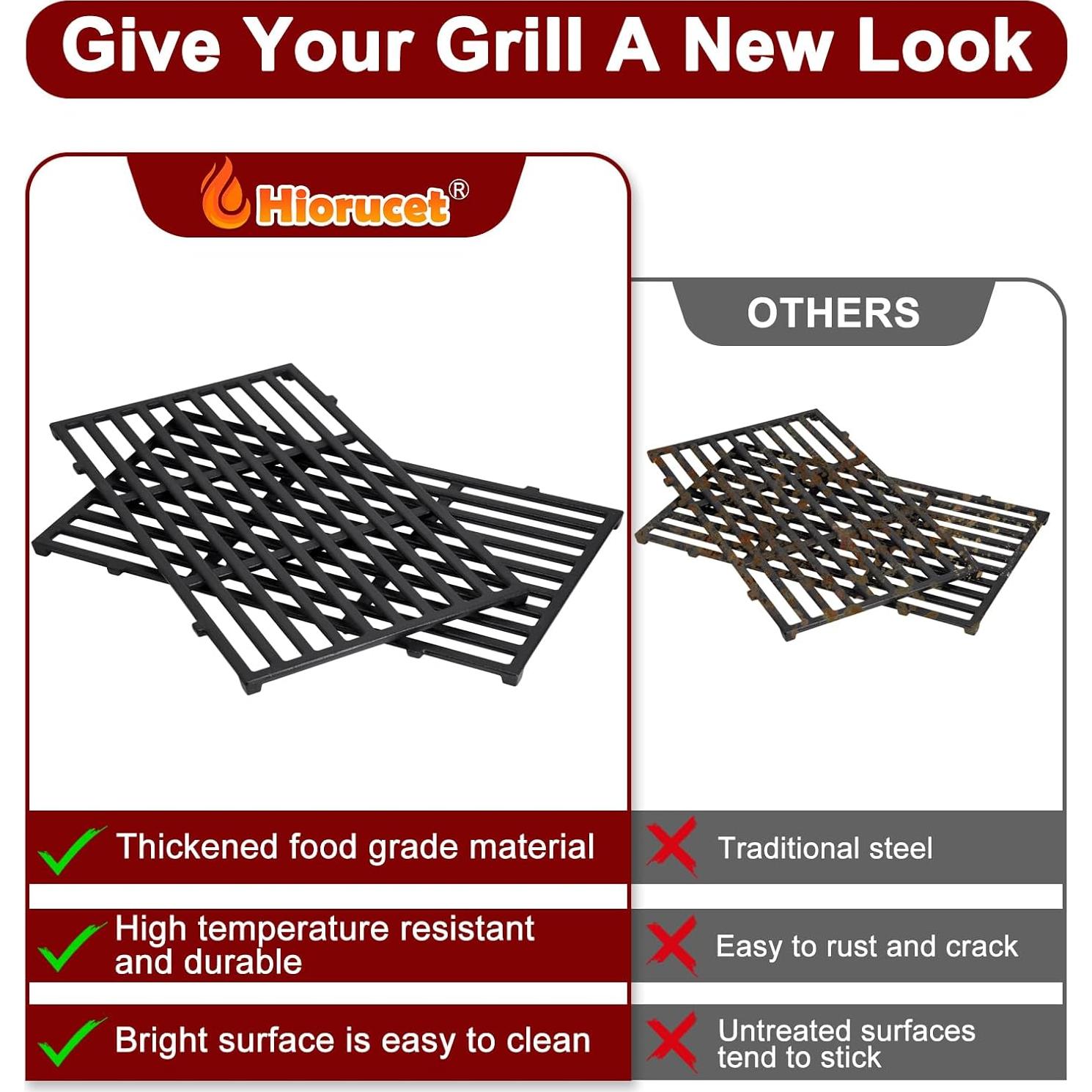 Rejillas de Parrilla Hiorucet 7637 para Weber Spirit II 200