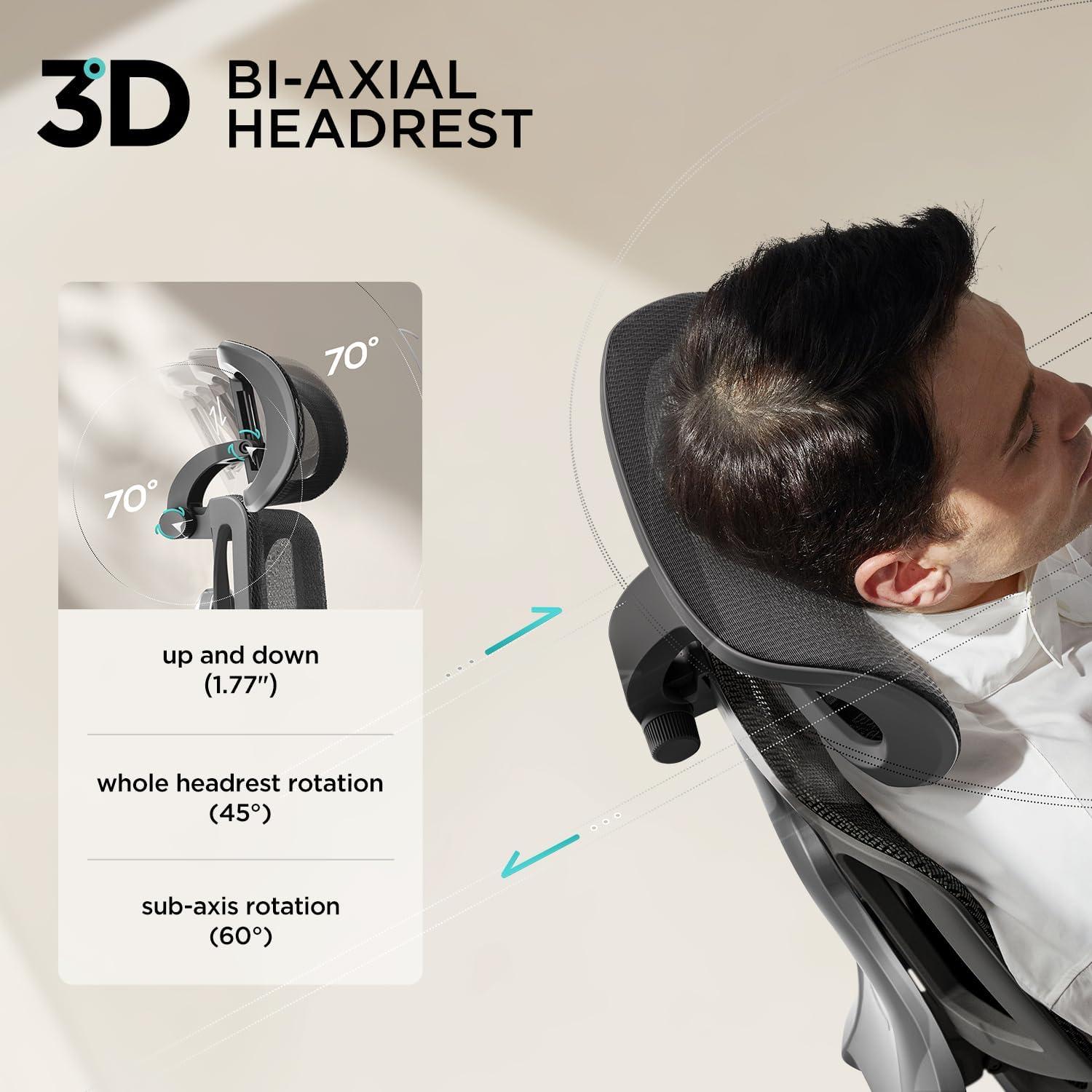 Silla de Oficina Ergonómica Hbada E3 Air - Soporte Lumbar Ajustable