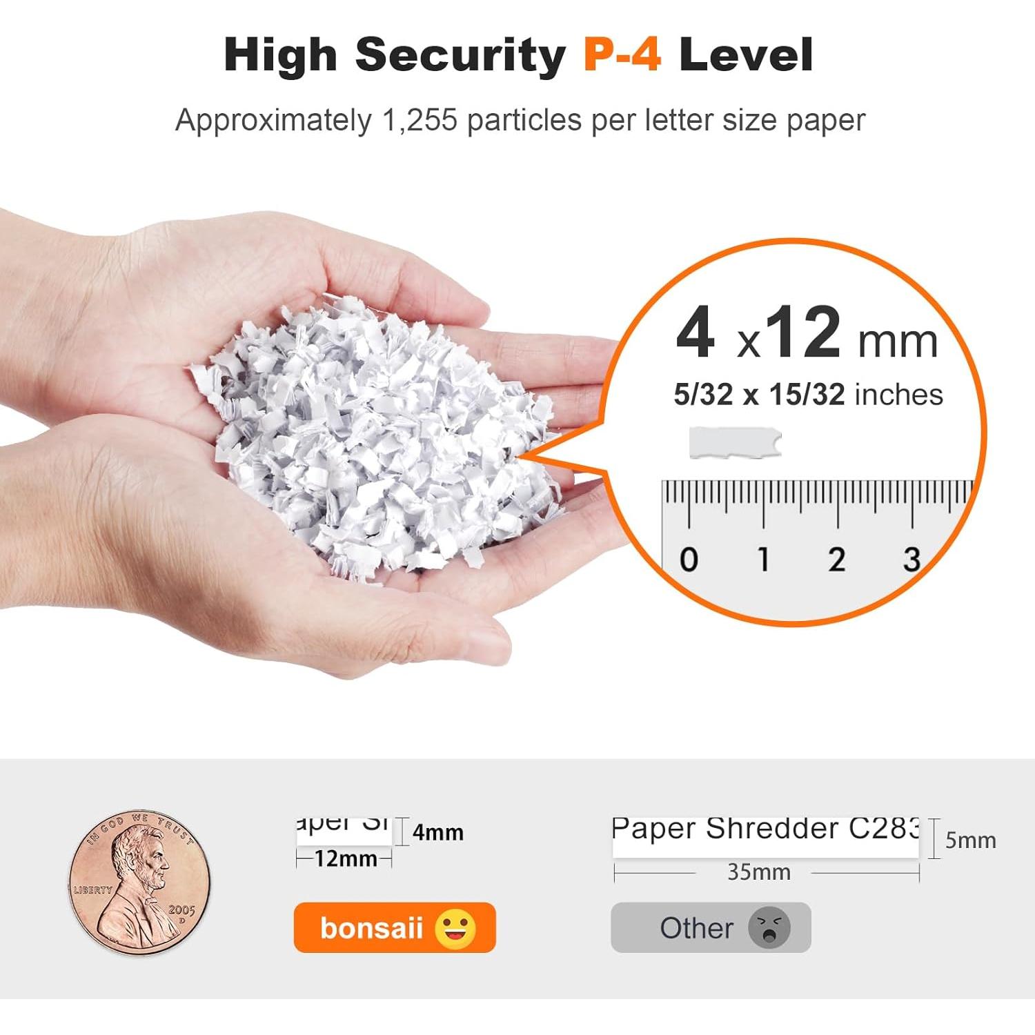 Trituradora de Papel Bonsaii C283-A 200 Hojas Automática P-4