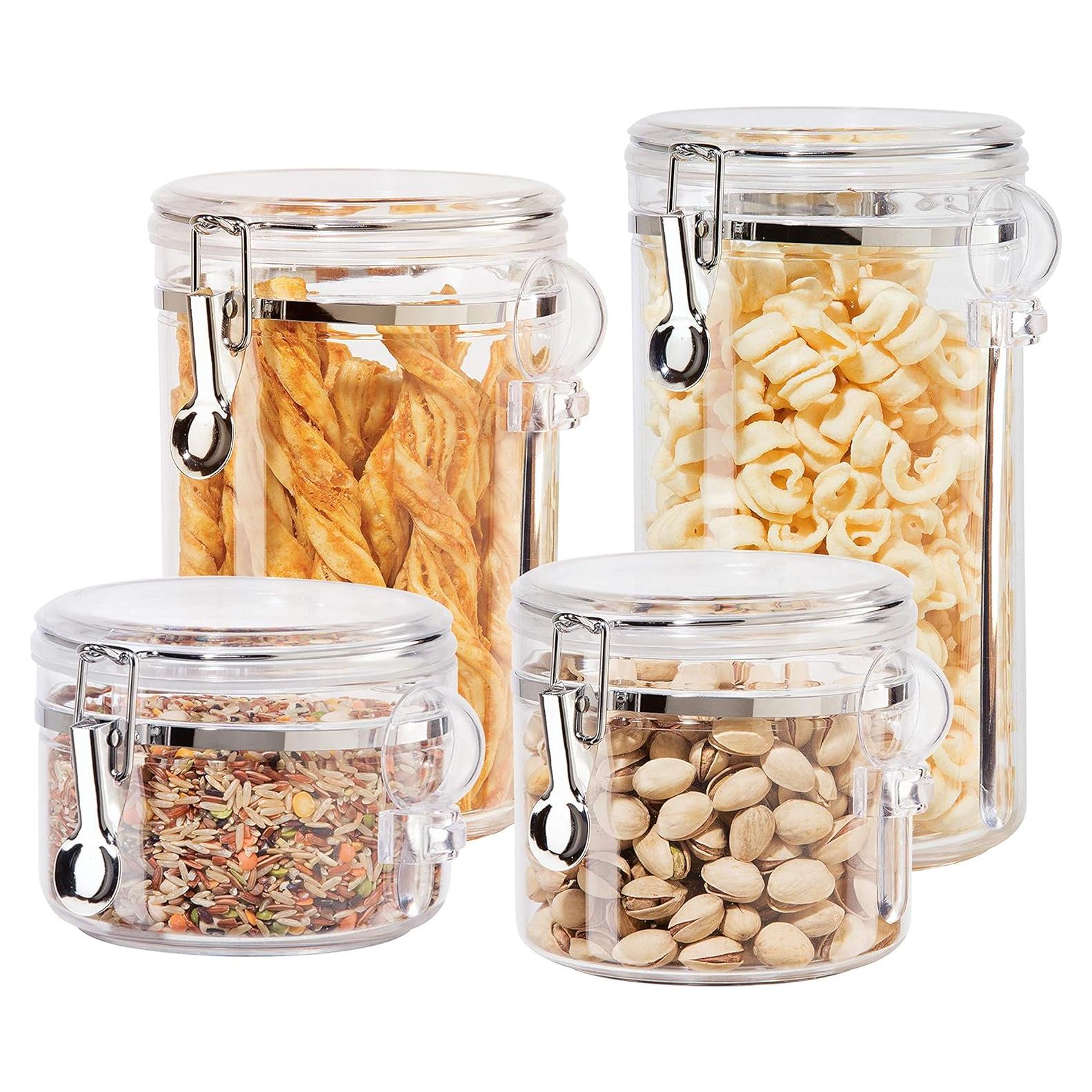 Set de 4 Recipientes Herméticos Oggi 650ml a 2136ml