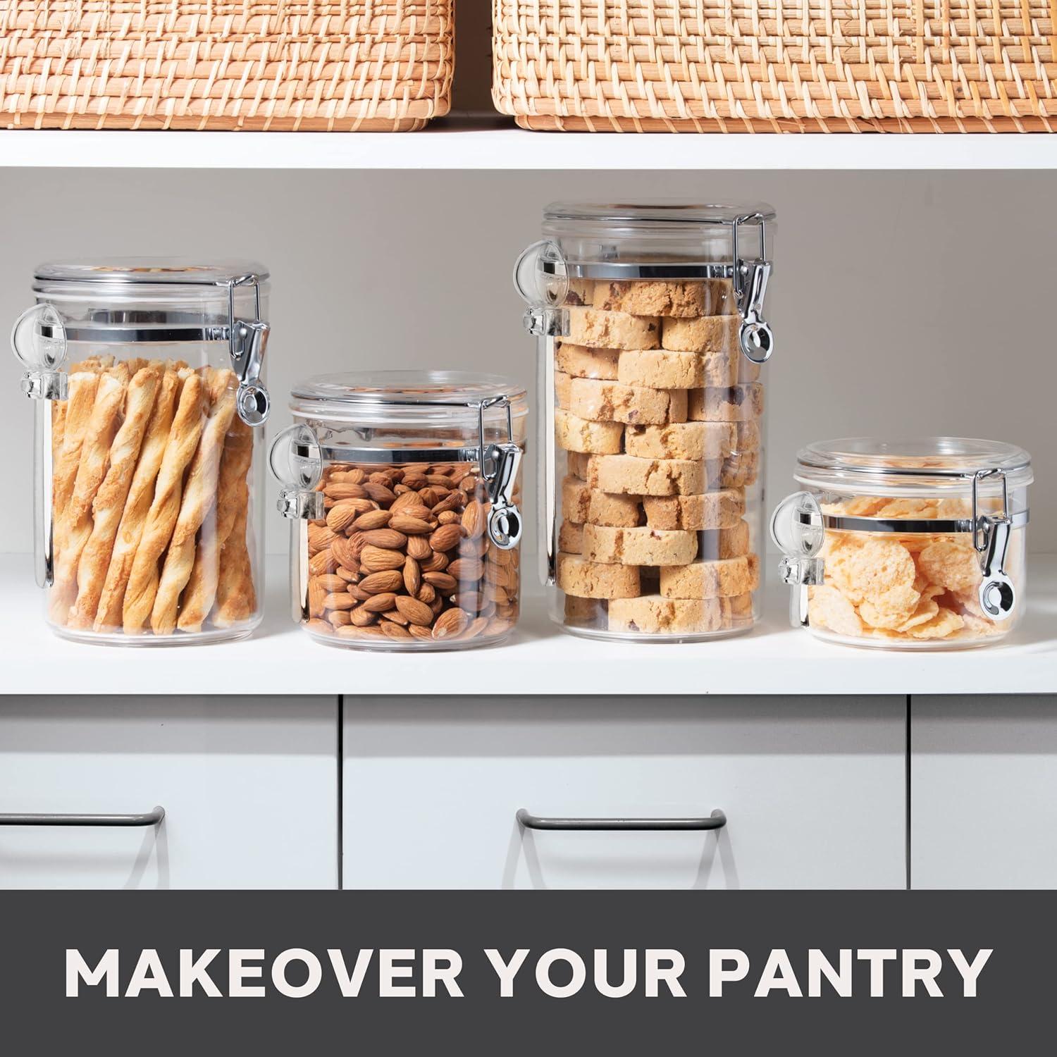 Set de 4 Recipientes Herméticos Oggi 650ml a 2136ml