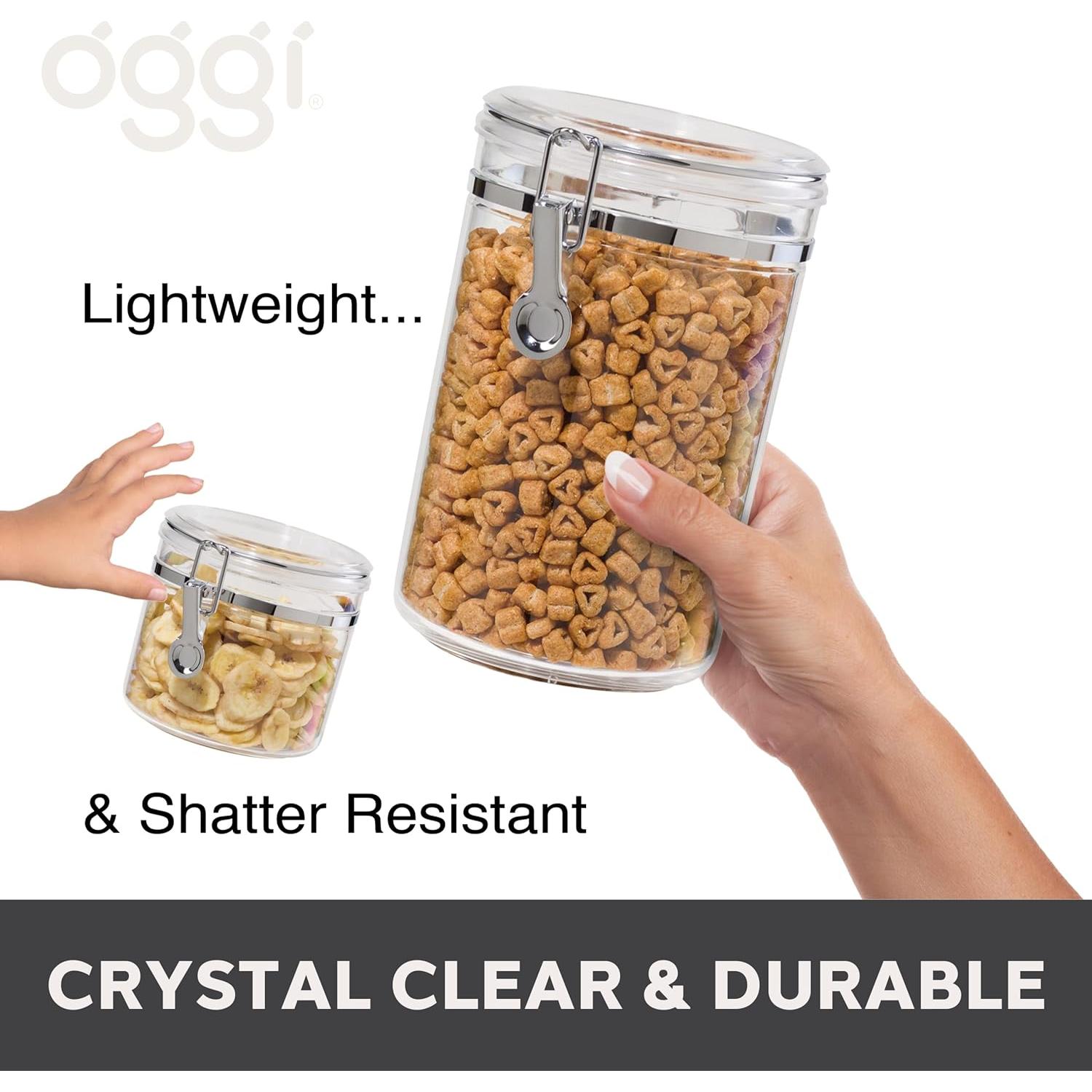 Set de 4 Recipientes Herméticos Oggi 650ml a 2136ml