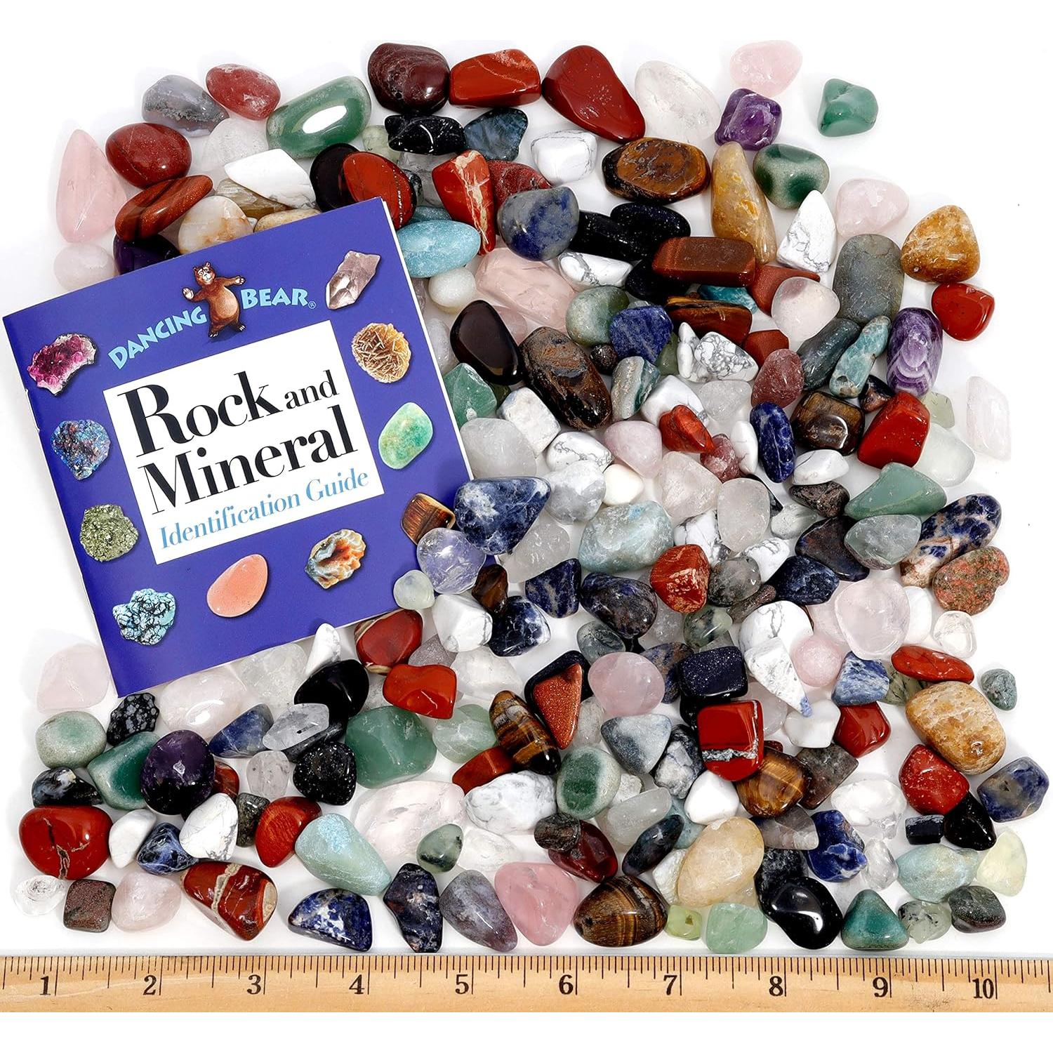 Piedras Preciosas Pulidas Oso Danzante 0.91 kg + Libro 27 Páginas